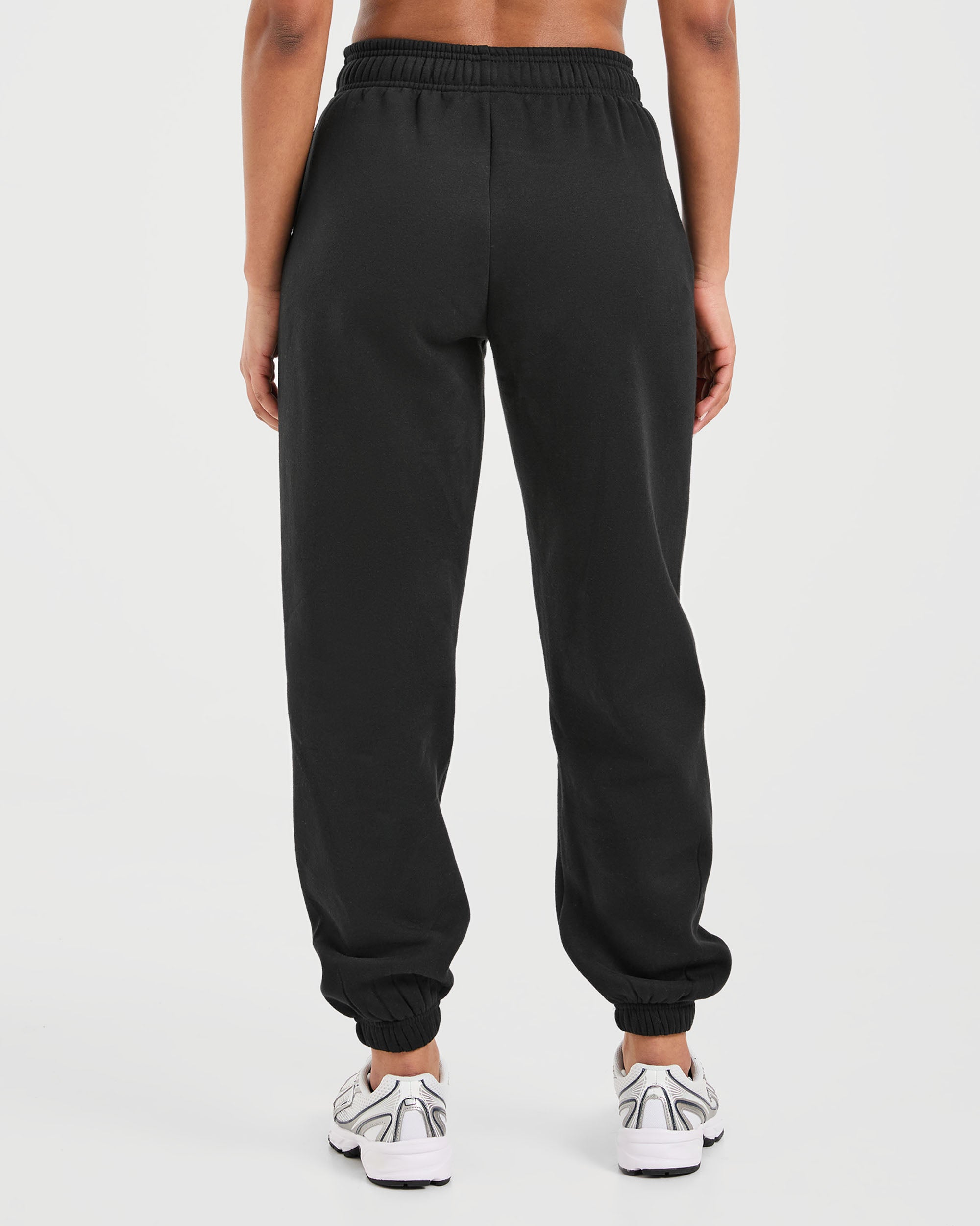 Pantaloncini Larghi Classici in Felpa - Nero