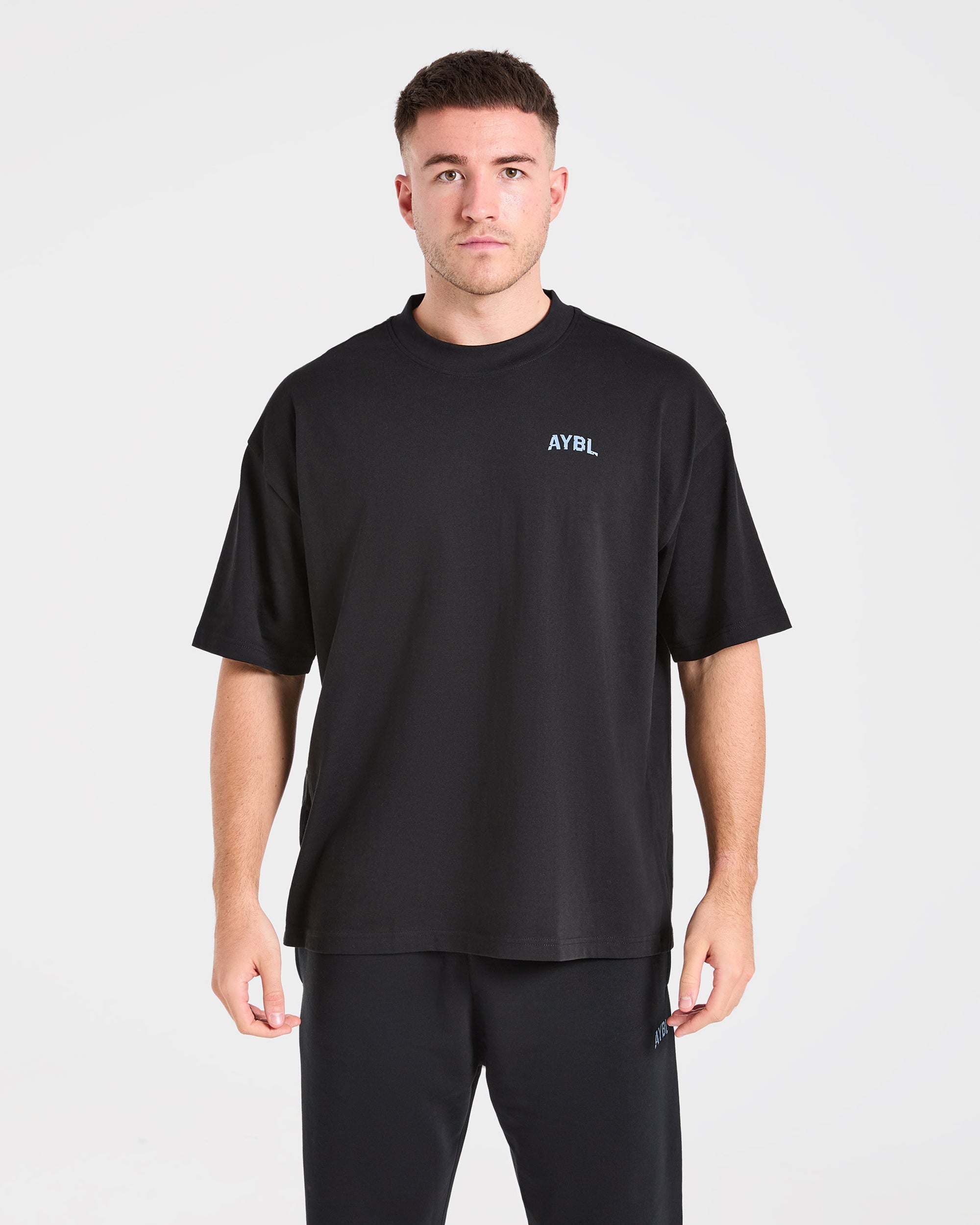 T-shirt Oversized Division della Forza - Nero/Blu