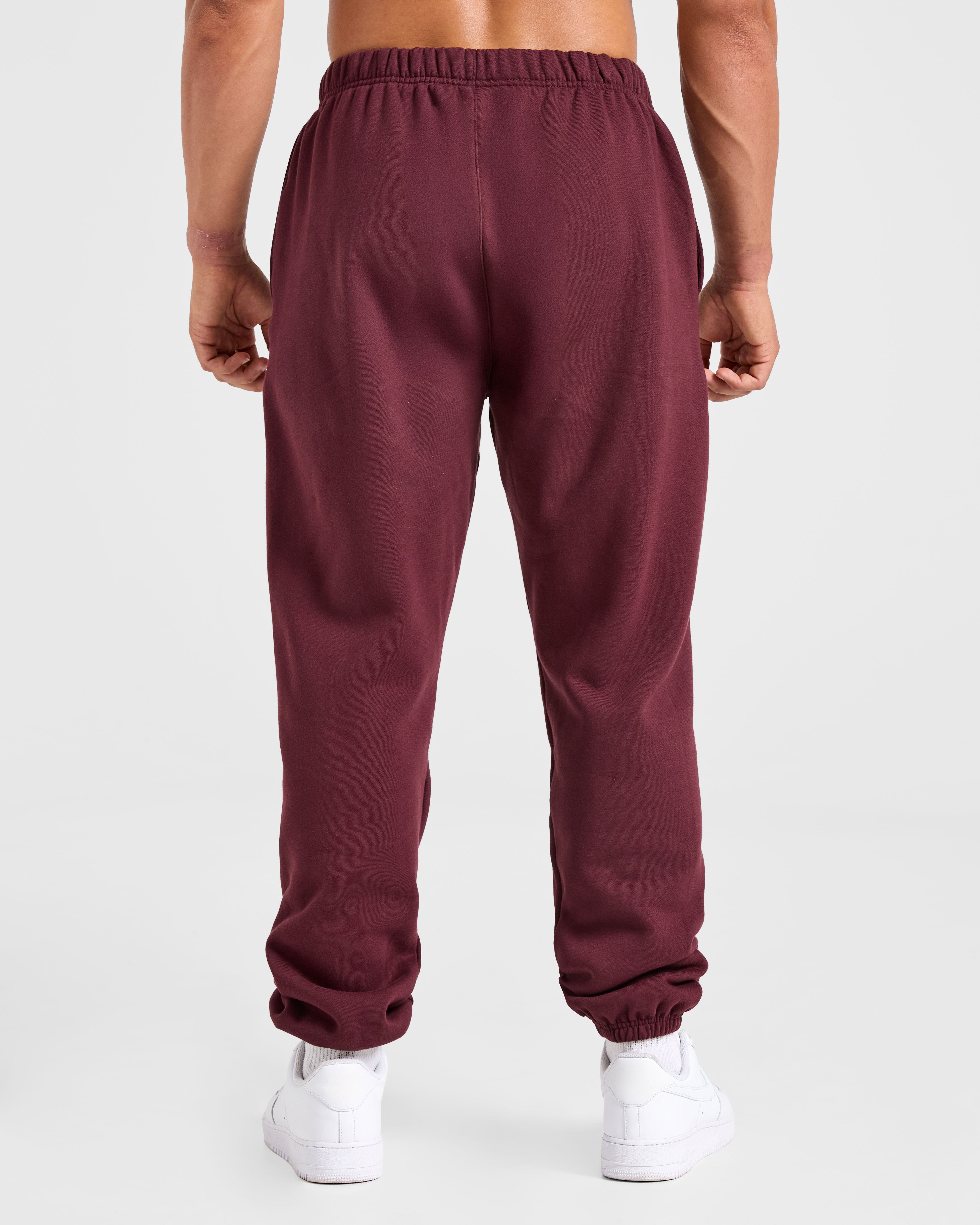 Pantaloncini Larghi Essenziali - Rosso Burgundio