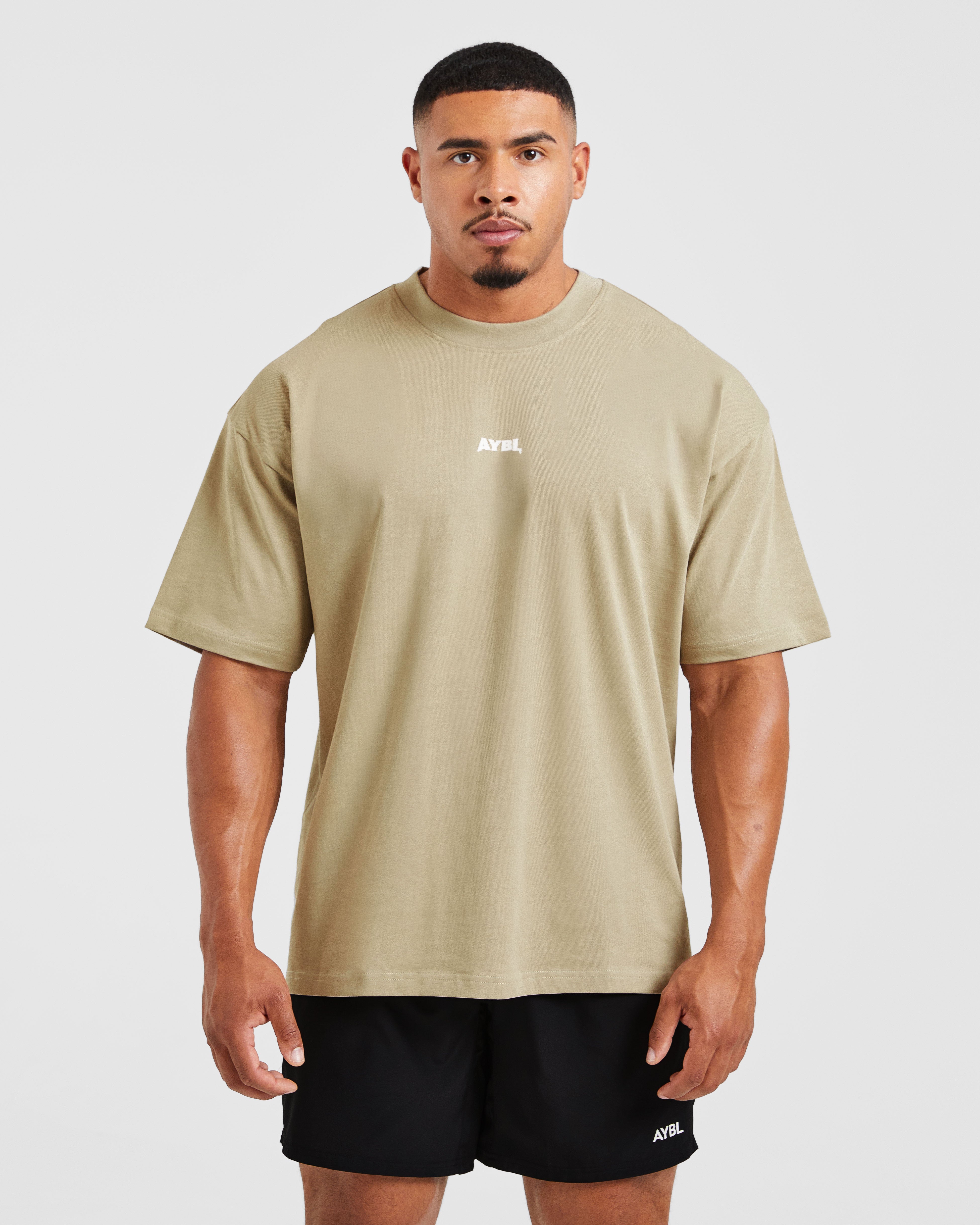 Maglietta Oversized Wesley Vissers X Beyond Limits - Beige Scuro