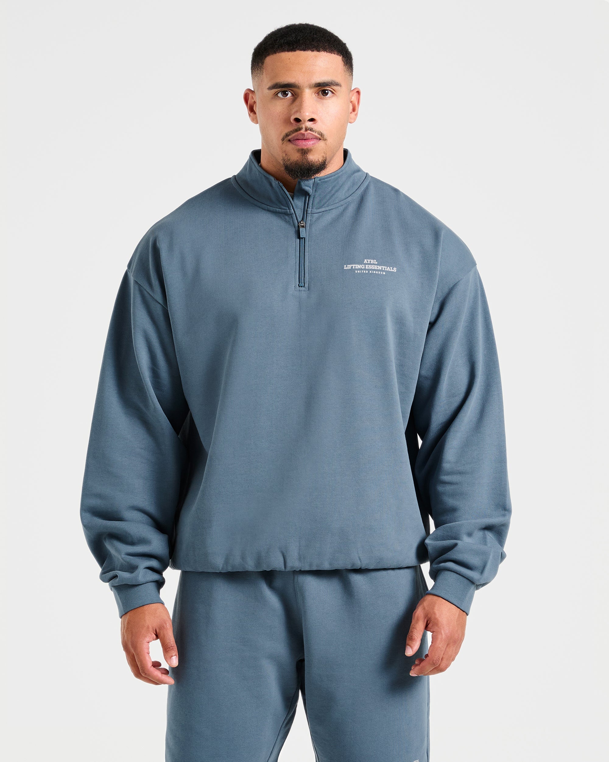 Apex Lifting Essentials Felpa con zip a metà - Blu Titanio