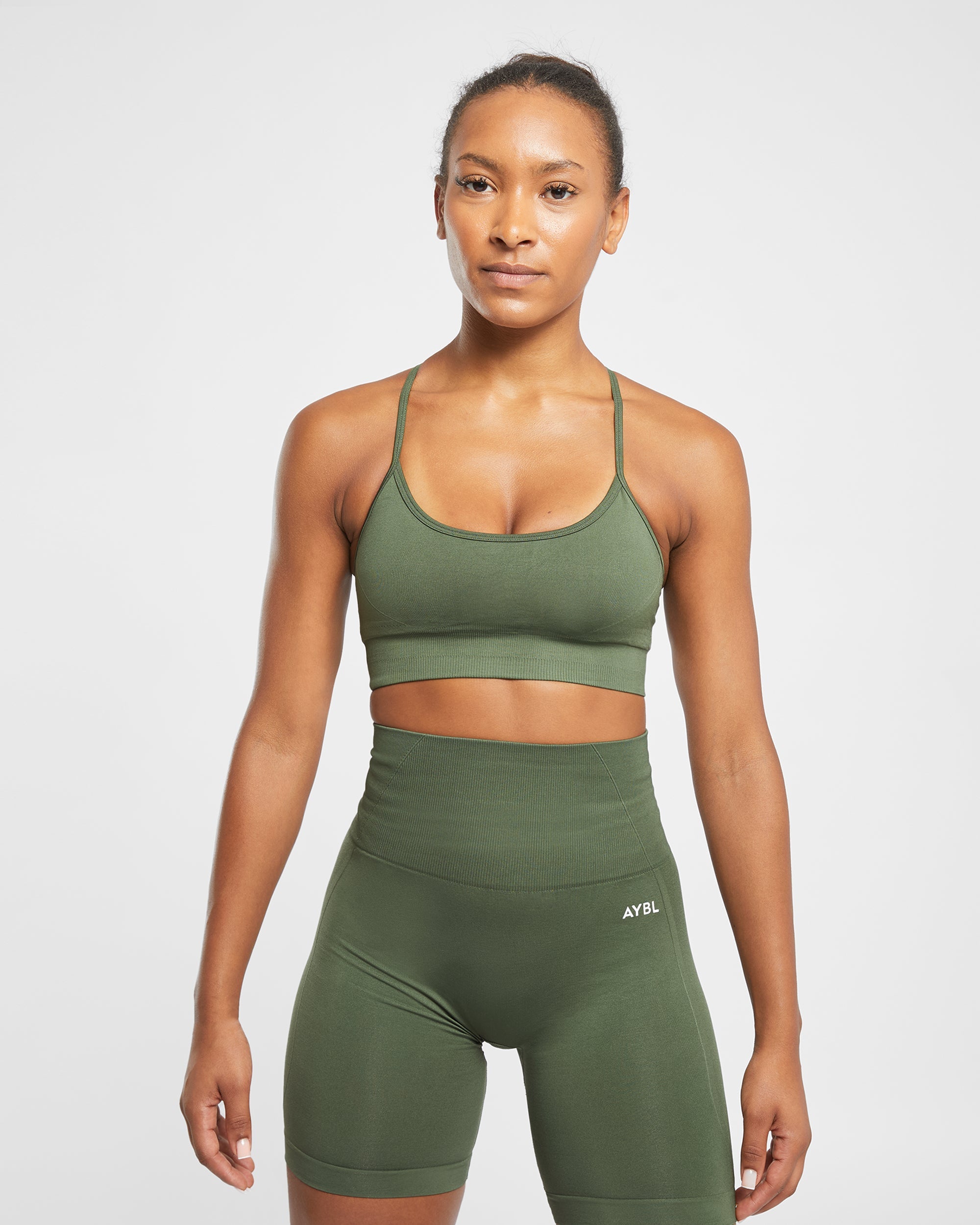 Empower Sports Bra Senza Cuciture - Verde Kaki