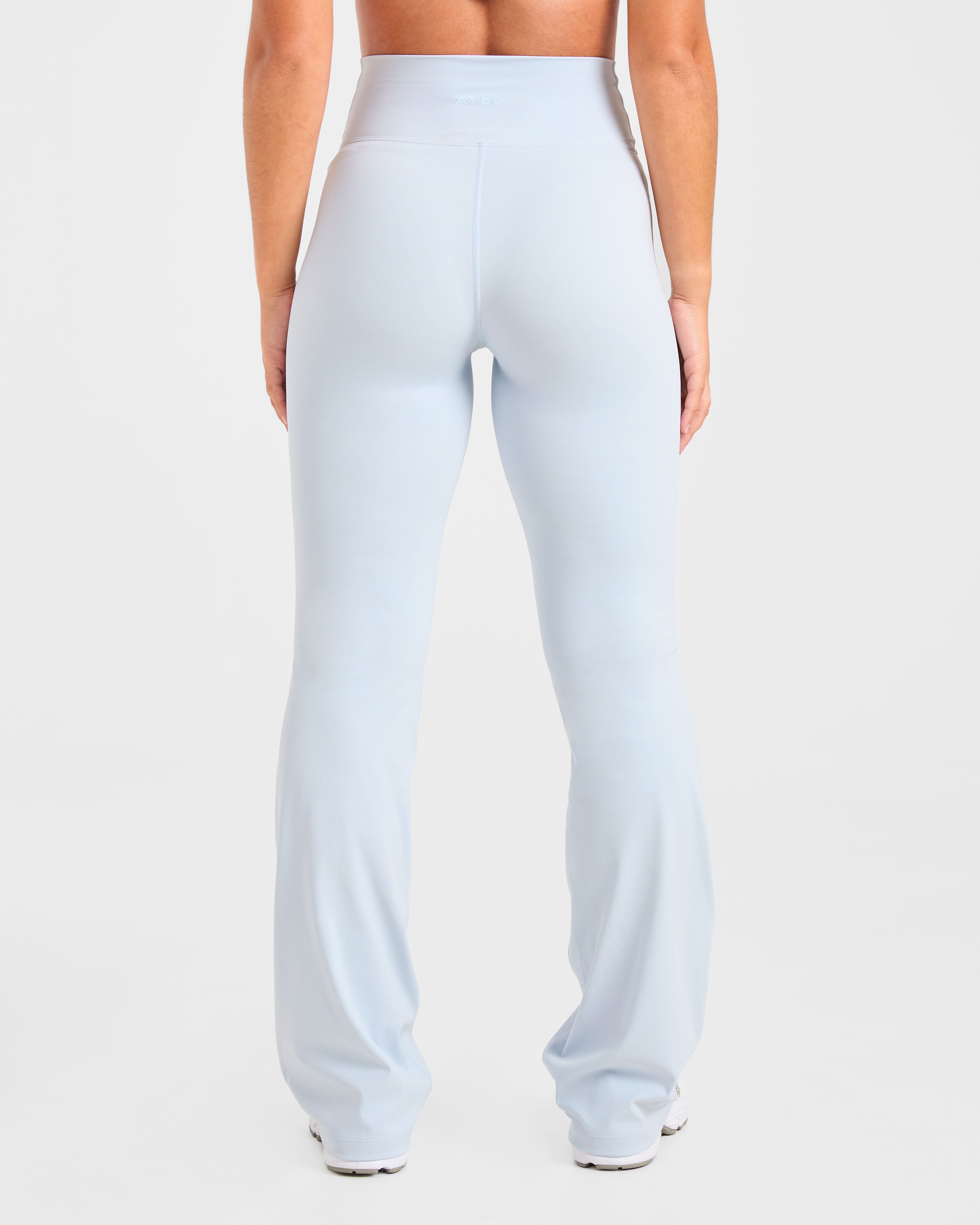 Leggings A Forma Scultura con Gambe Larghe - Blu Ghiaccio