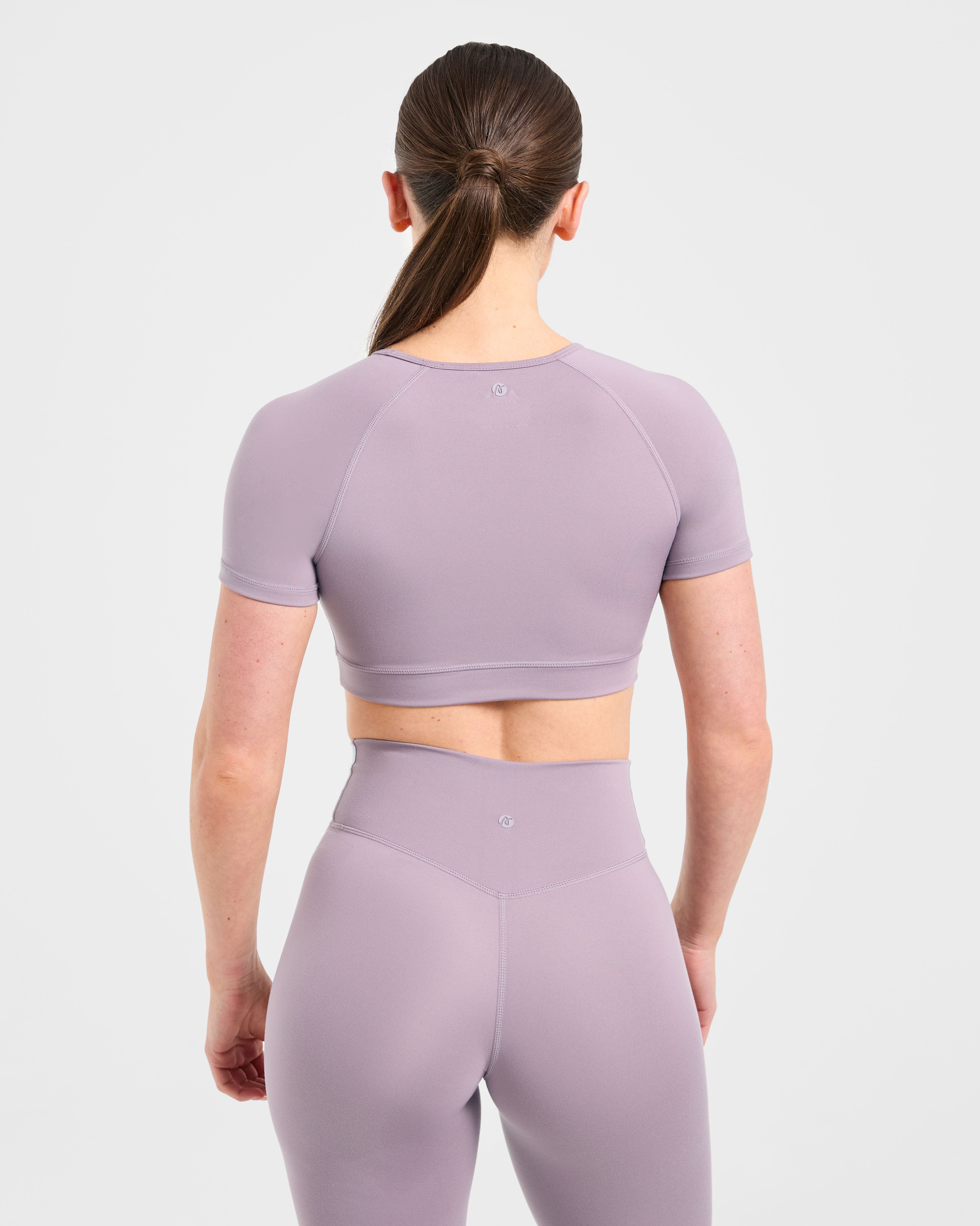 Crop Top Fondamentale - Mauve Porpora