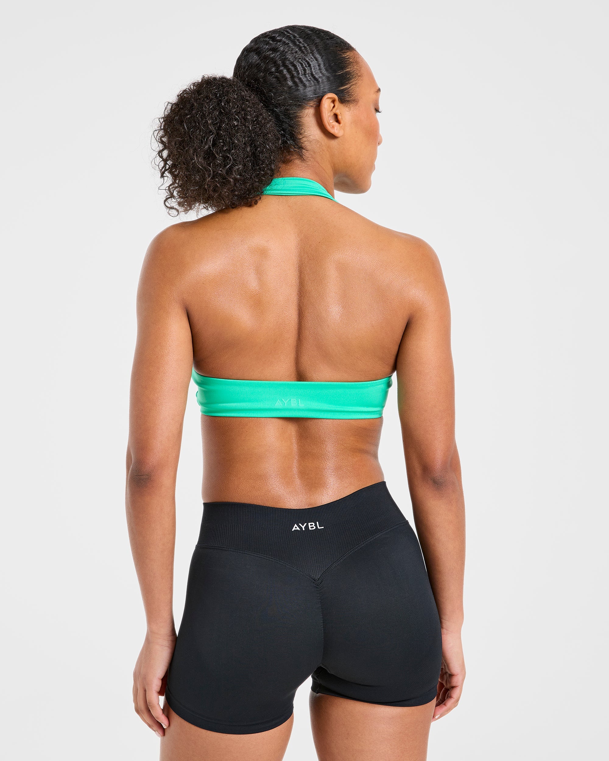 Sports Bra a Spalline Essenziale - Verde Mint