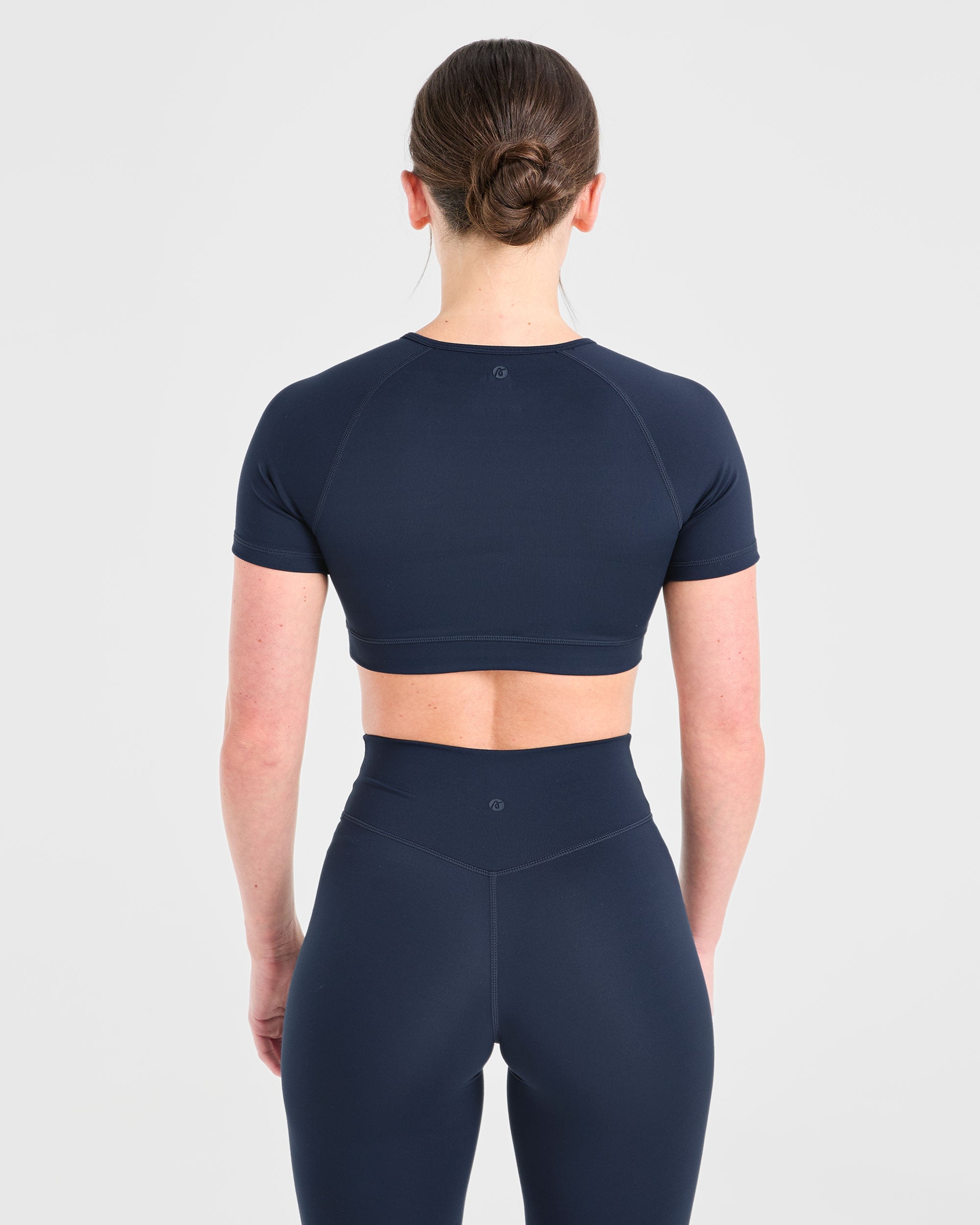 Crop Top Fondamentale - Blu Navy