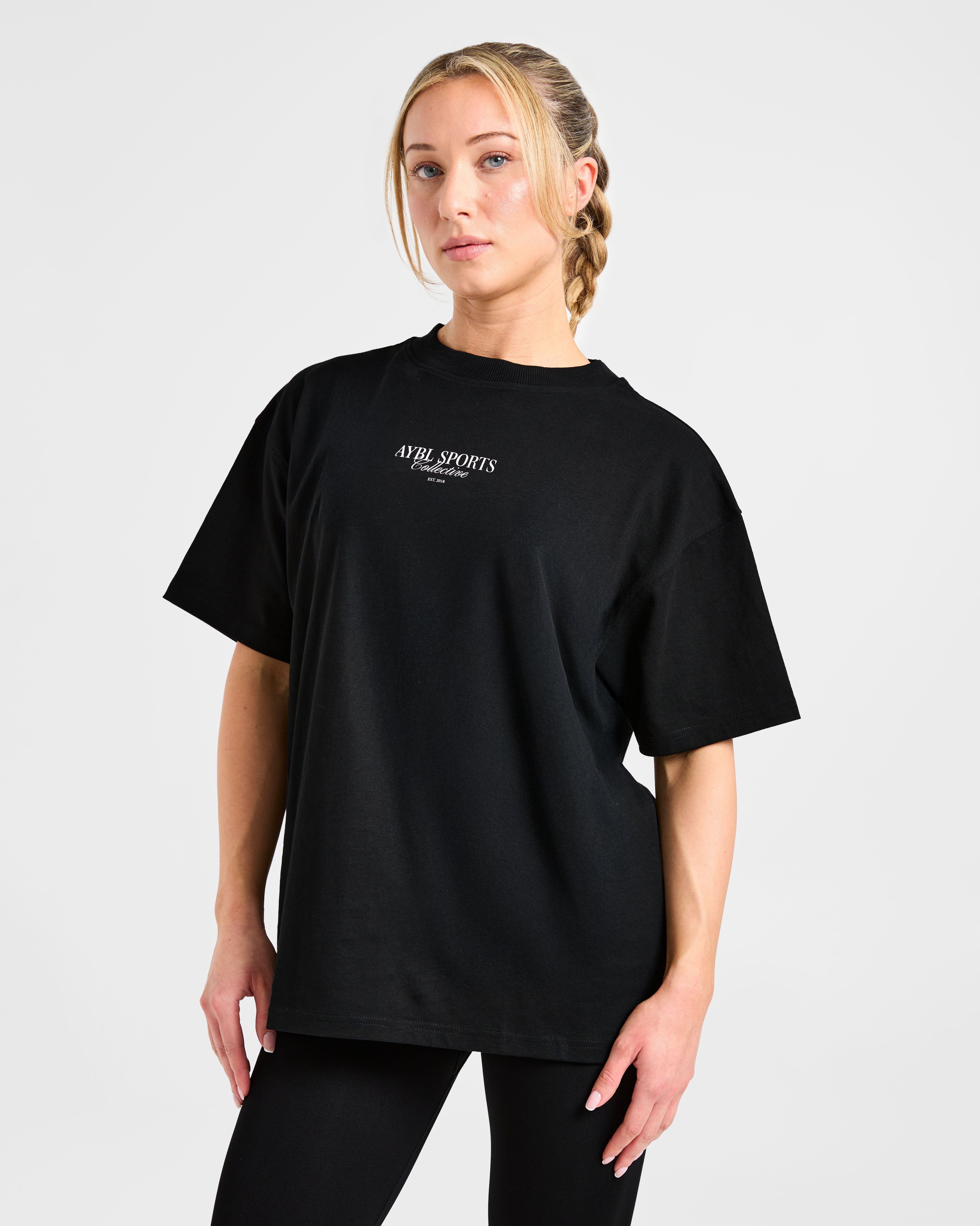 T-shirt Oversized Sports Collective - Nero