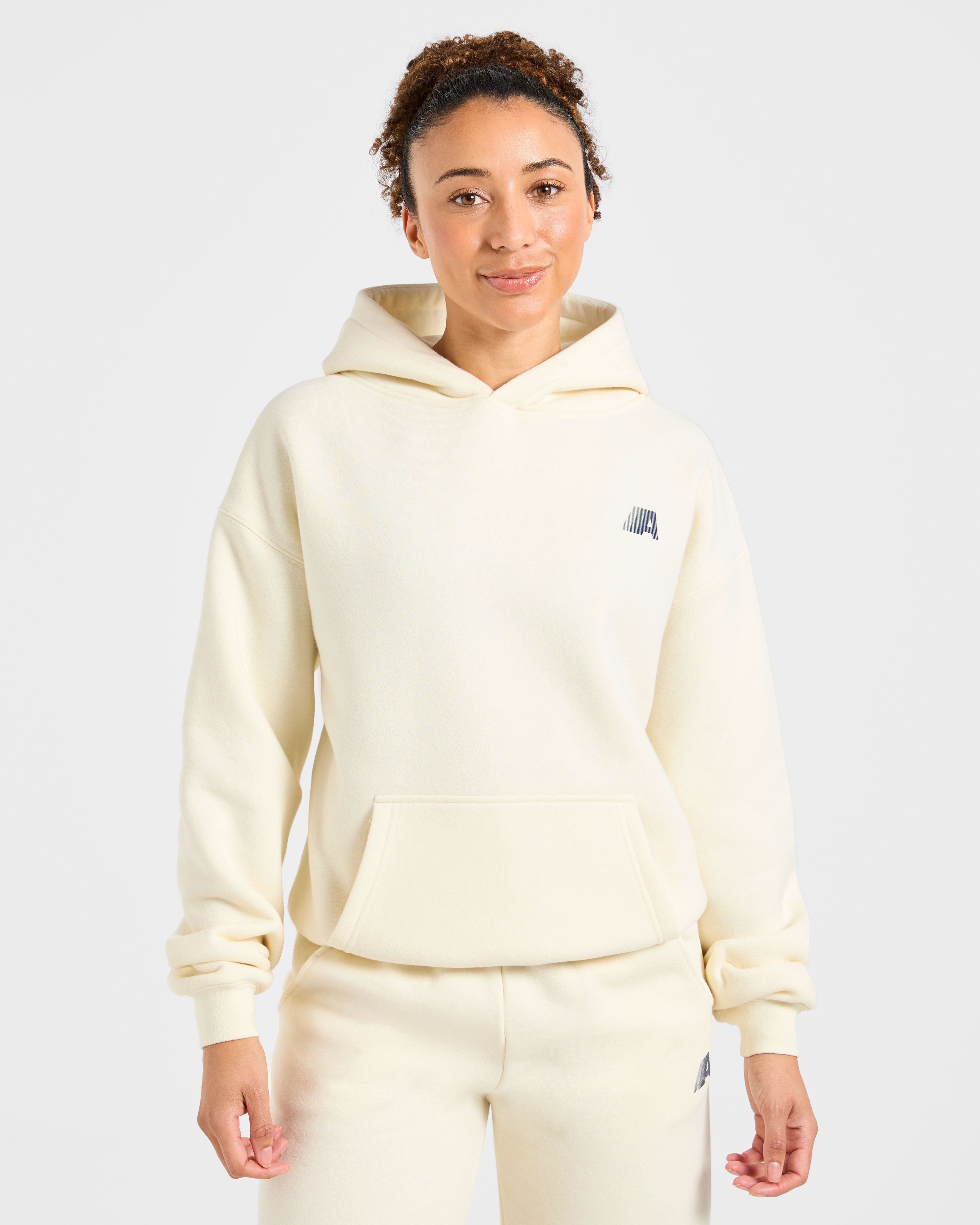 Felpe Oversized Retro Athletics - Giallo Burro/Azzurro Navy