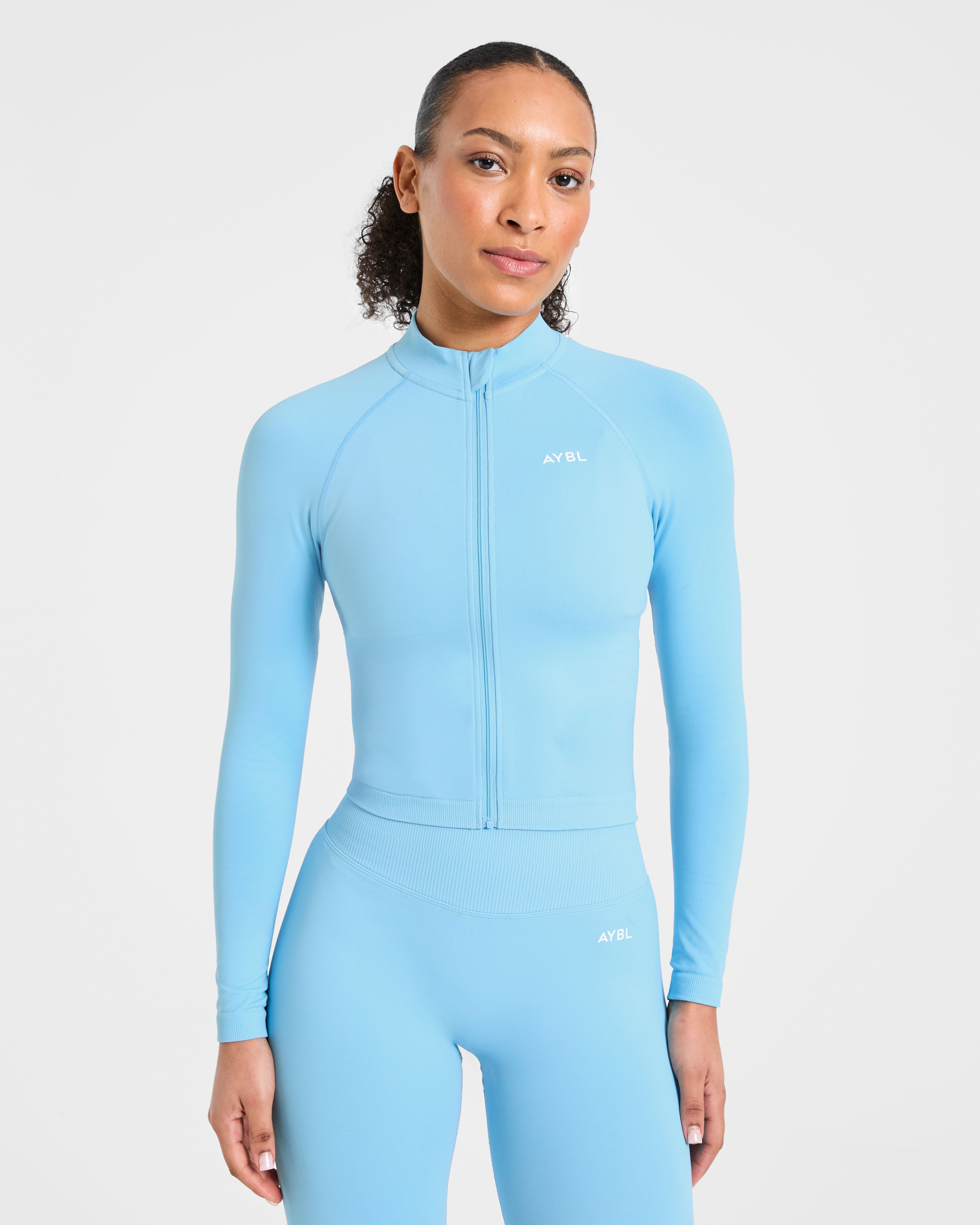 Giubbotto senza cuciture Enhance - Azzurro polvere