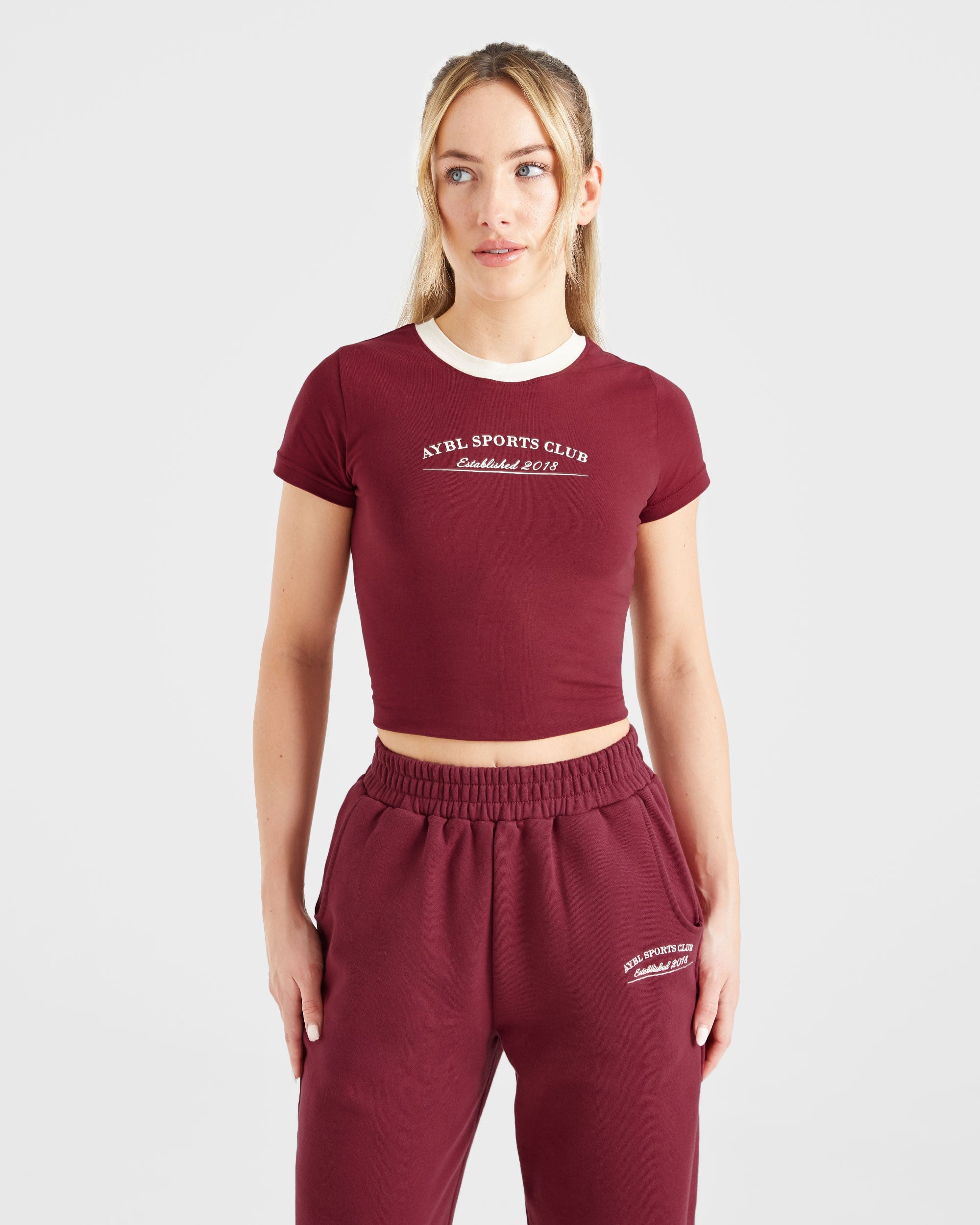 Courtside Baby Tee - Summer Cherry