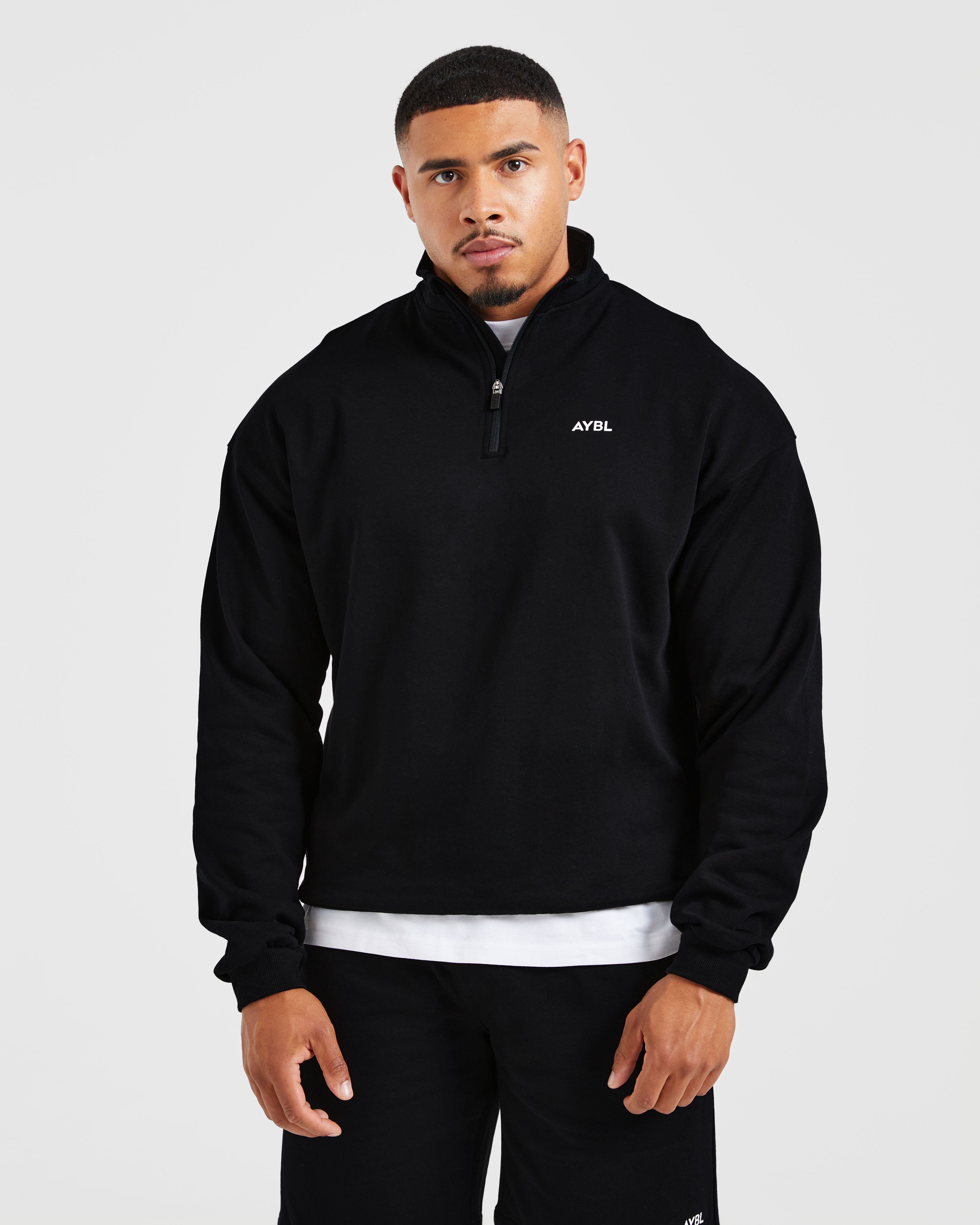 Rebound 1/4 Zip Pullover - Nero