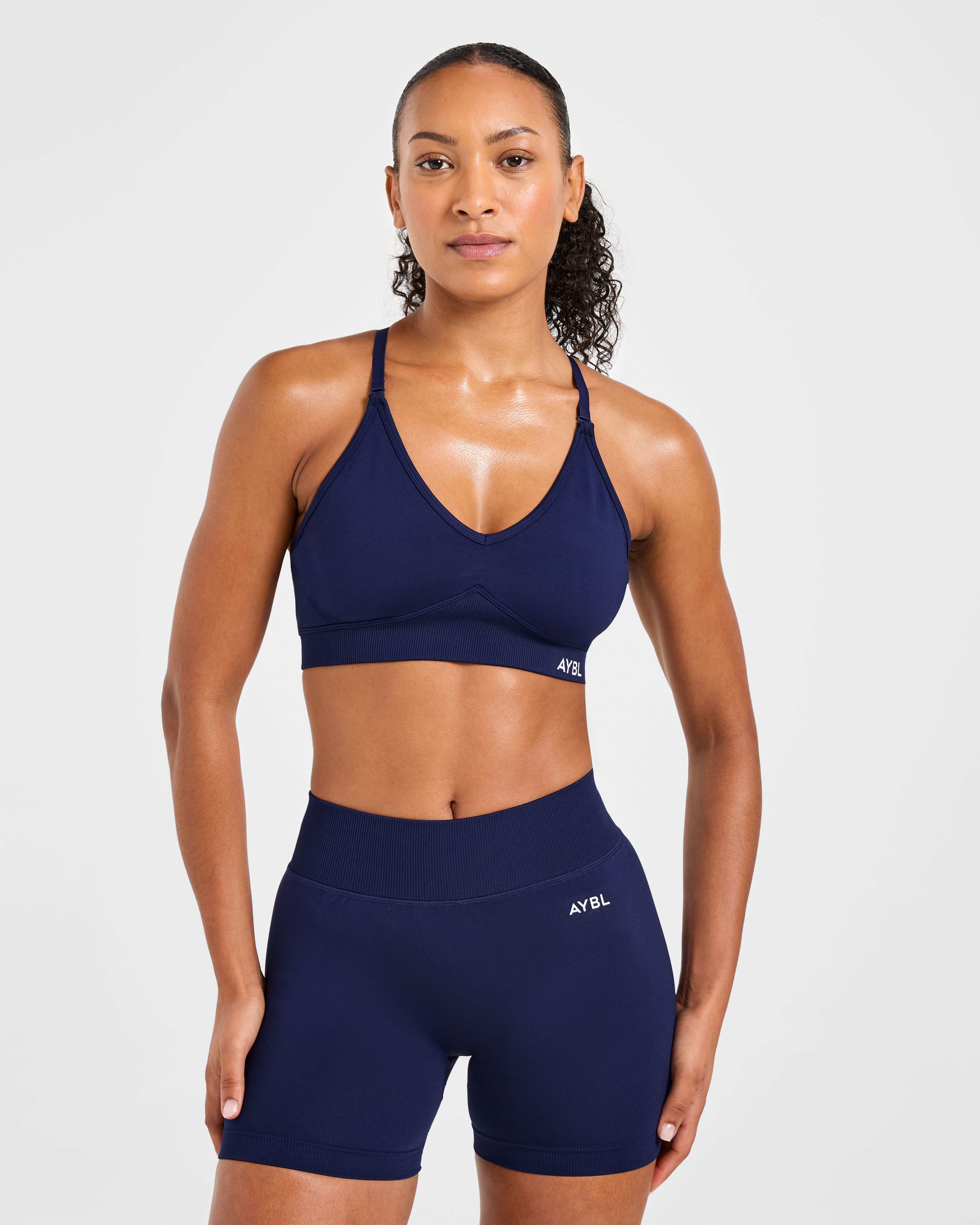 Adapt Sports Bra Senza Cuciture - Navy Profondo