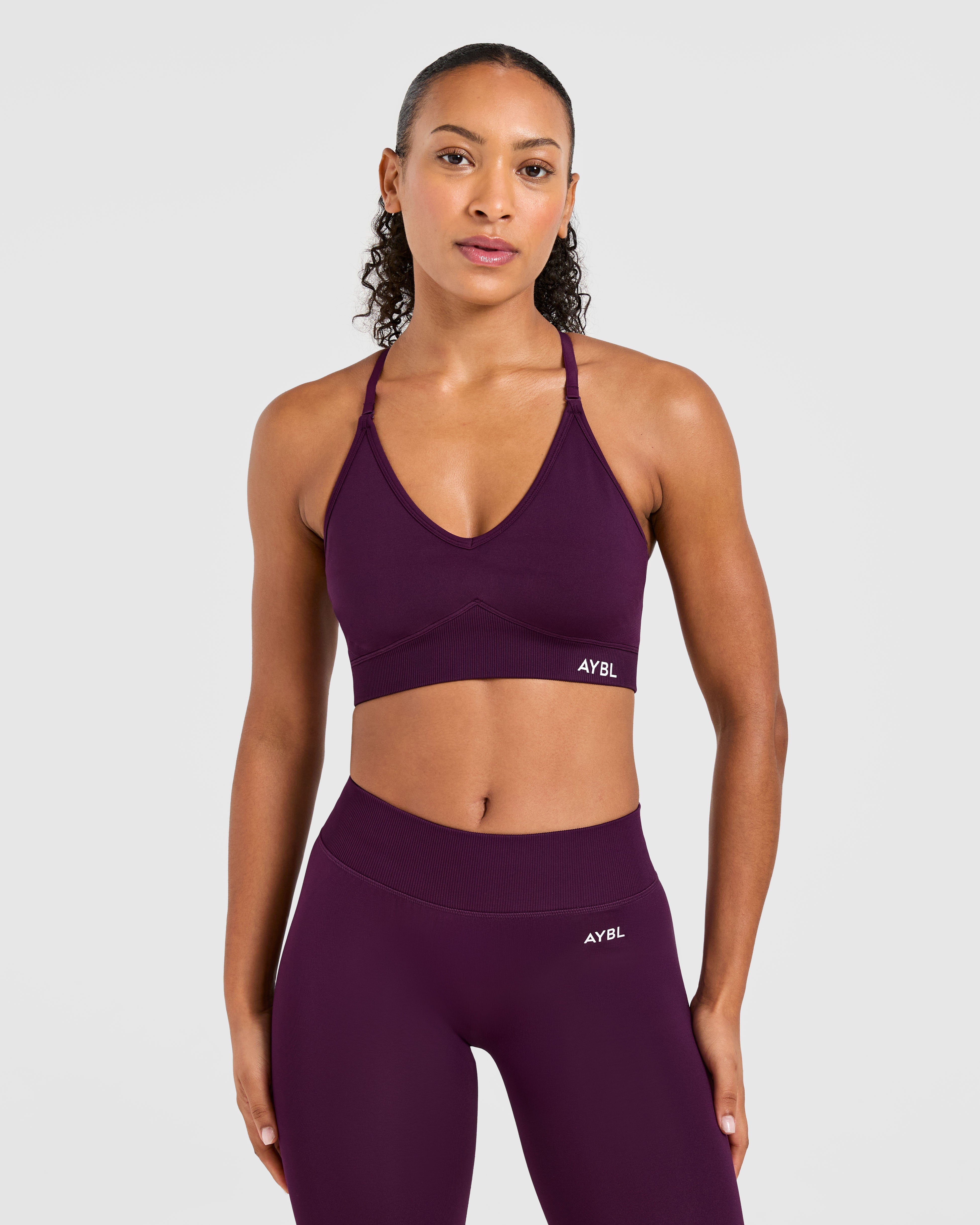 Adapt Sports Bra Senza Cuciture - Plum Notturno