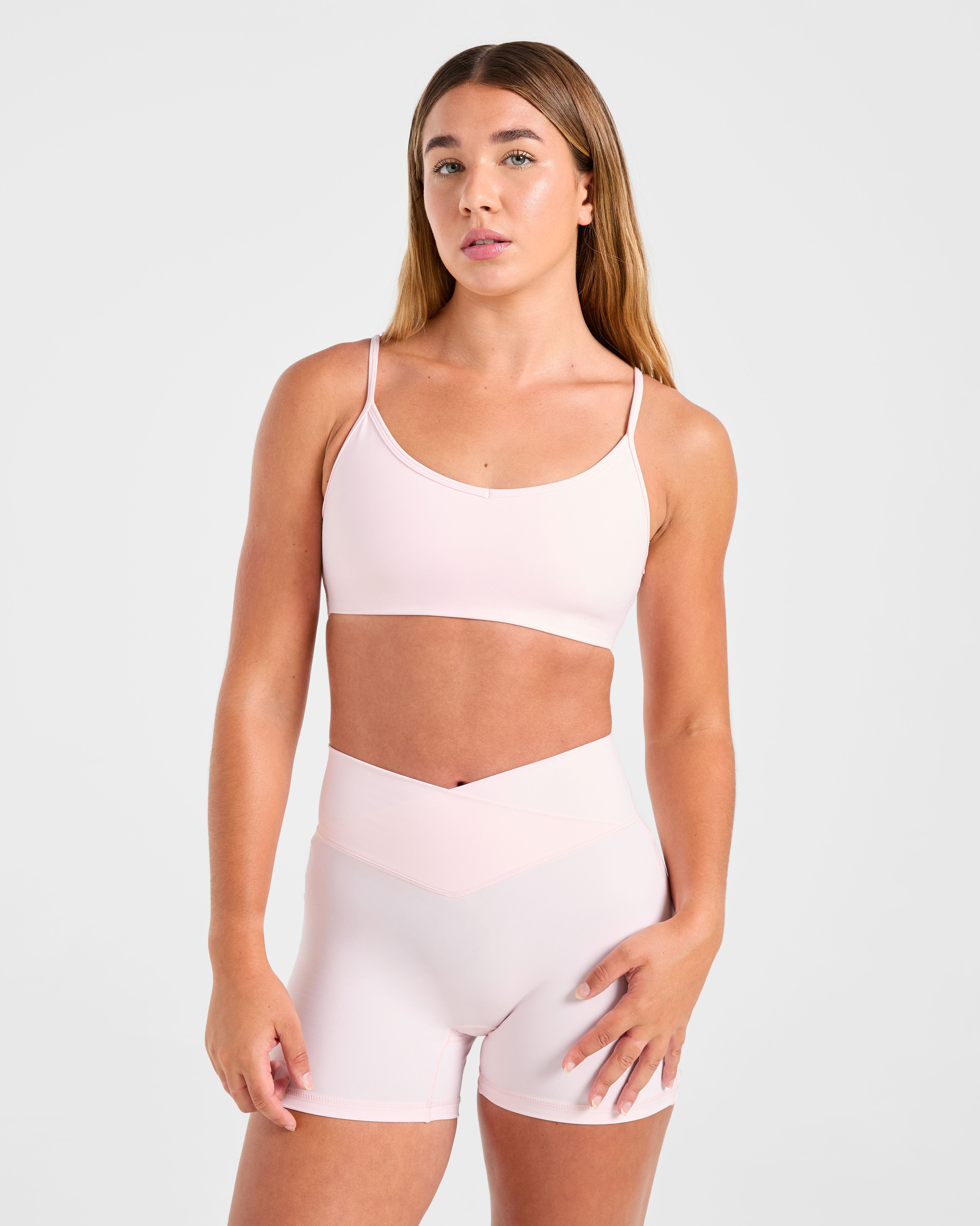 Sculpt Wrap Sports Bra - Rosa Ghiaccio
