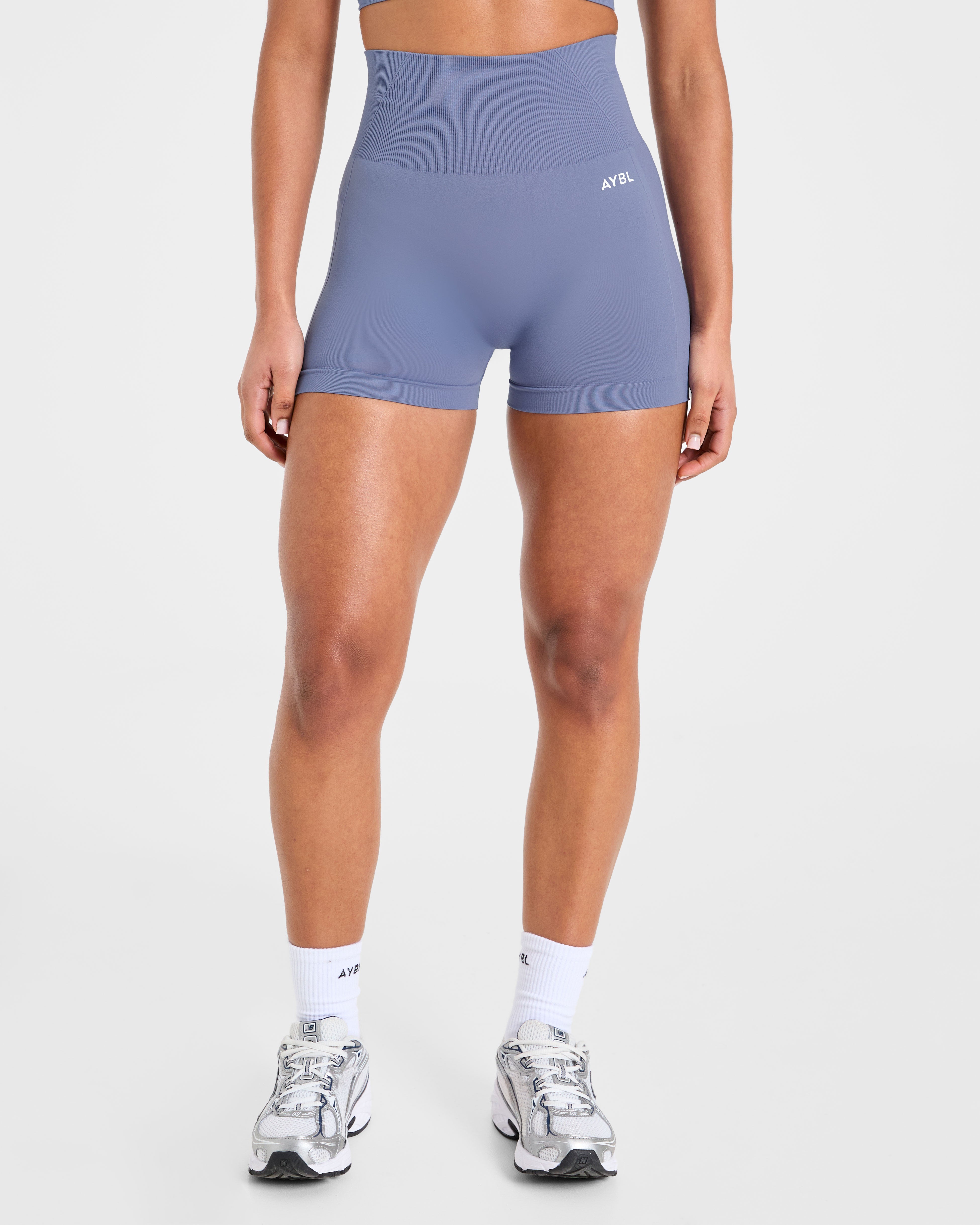 Empower Seamless Shorts - Blu Slate