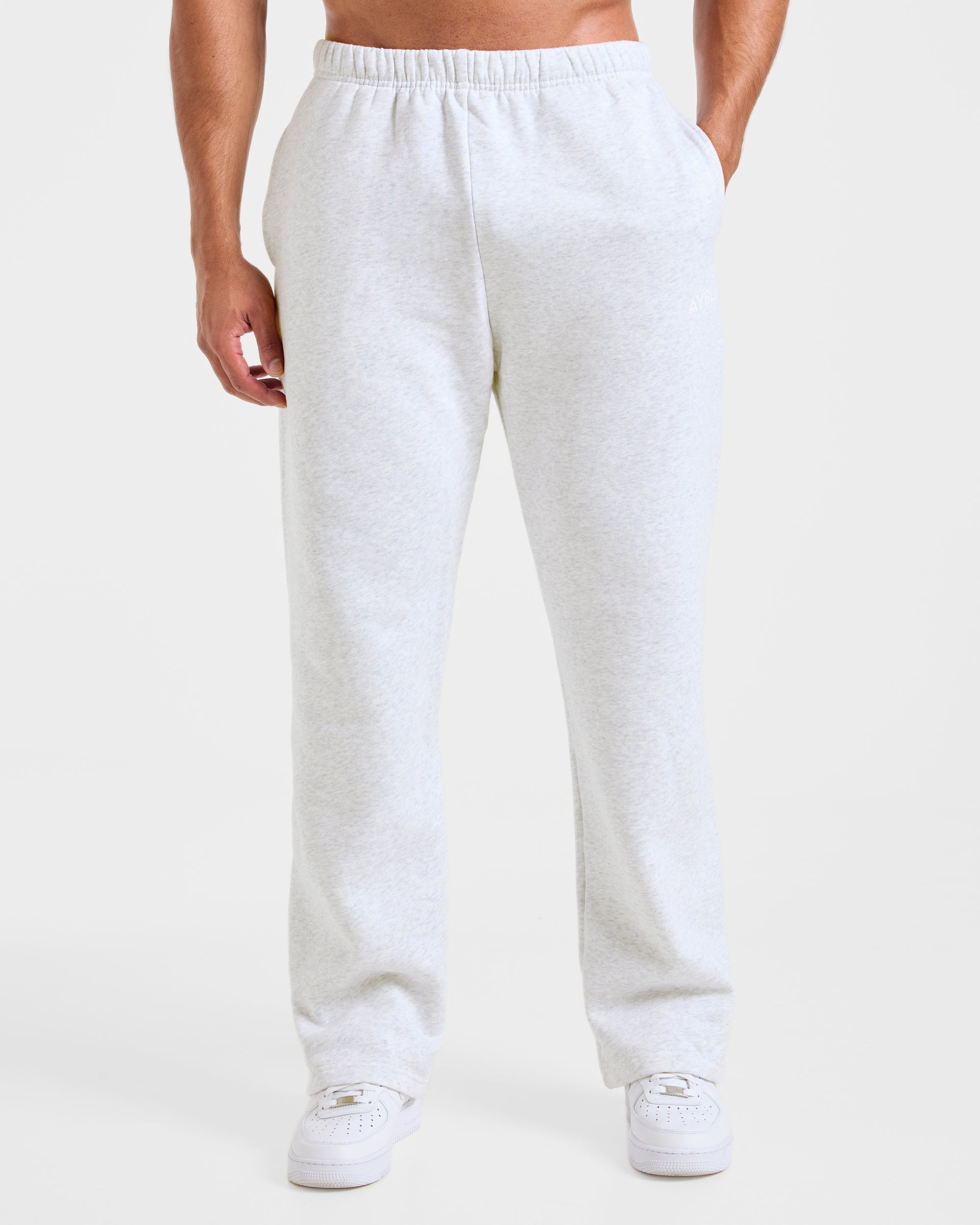 Pantaloncini Larghi in Stile Dritto Essenziali - Grigio Misto