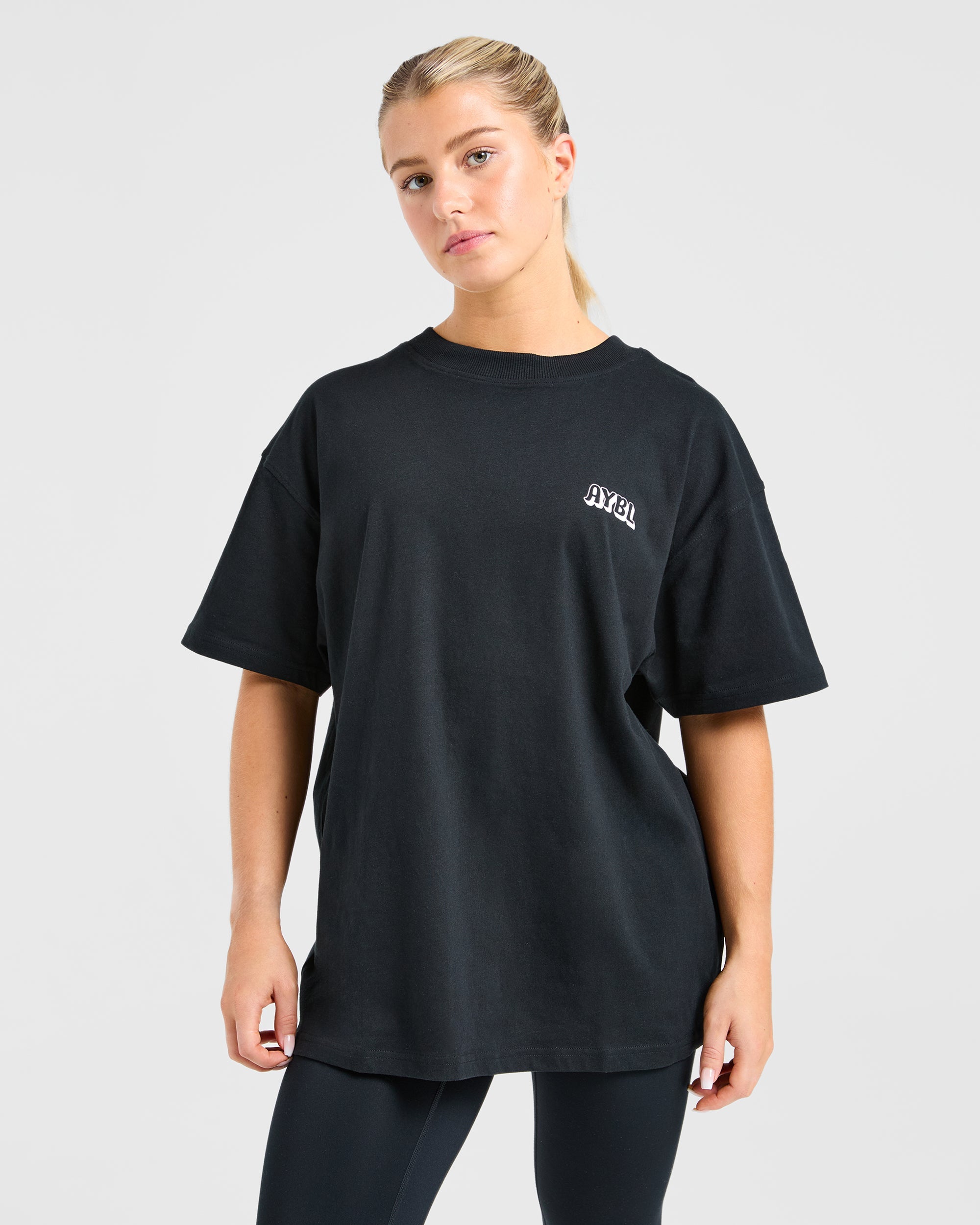 Gym Girl Era T-Shirt Oversized - Nero