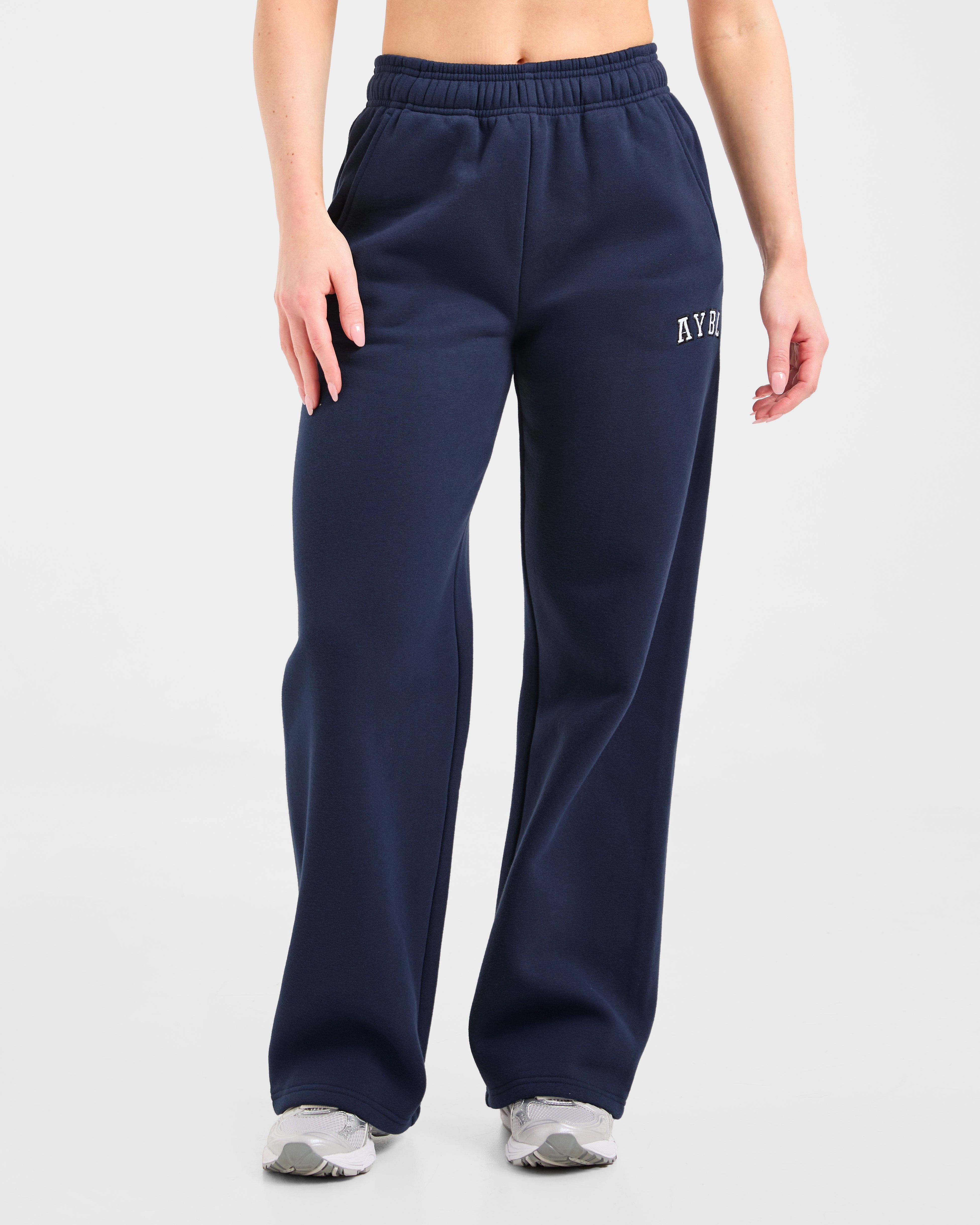 Pantaloni Jogger Larghi Varsity 2.0 - Blu Navy