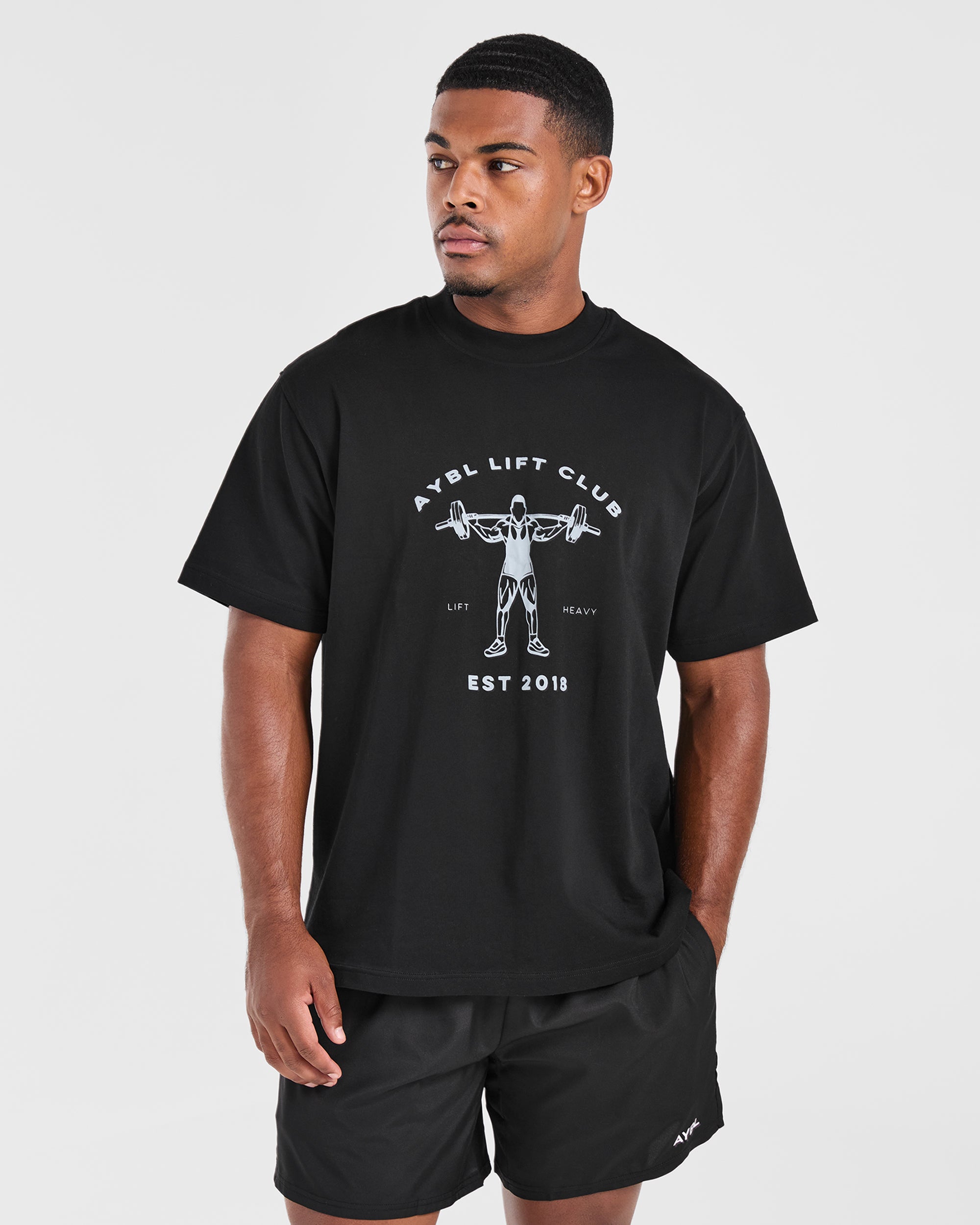 Lift Club T-shirt Oversized - Nero