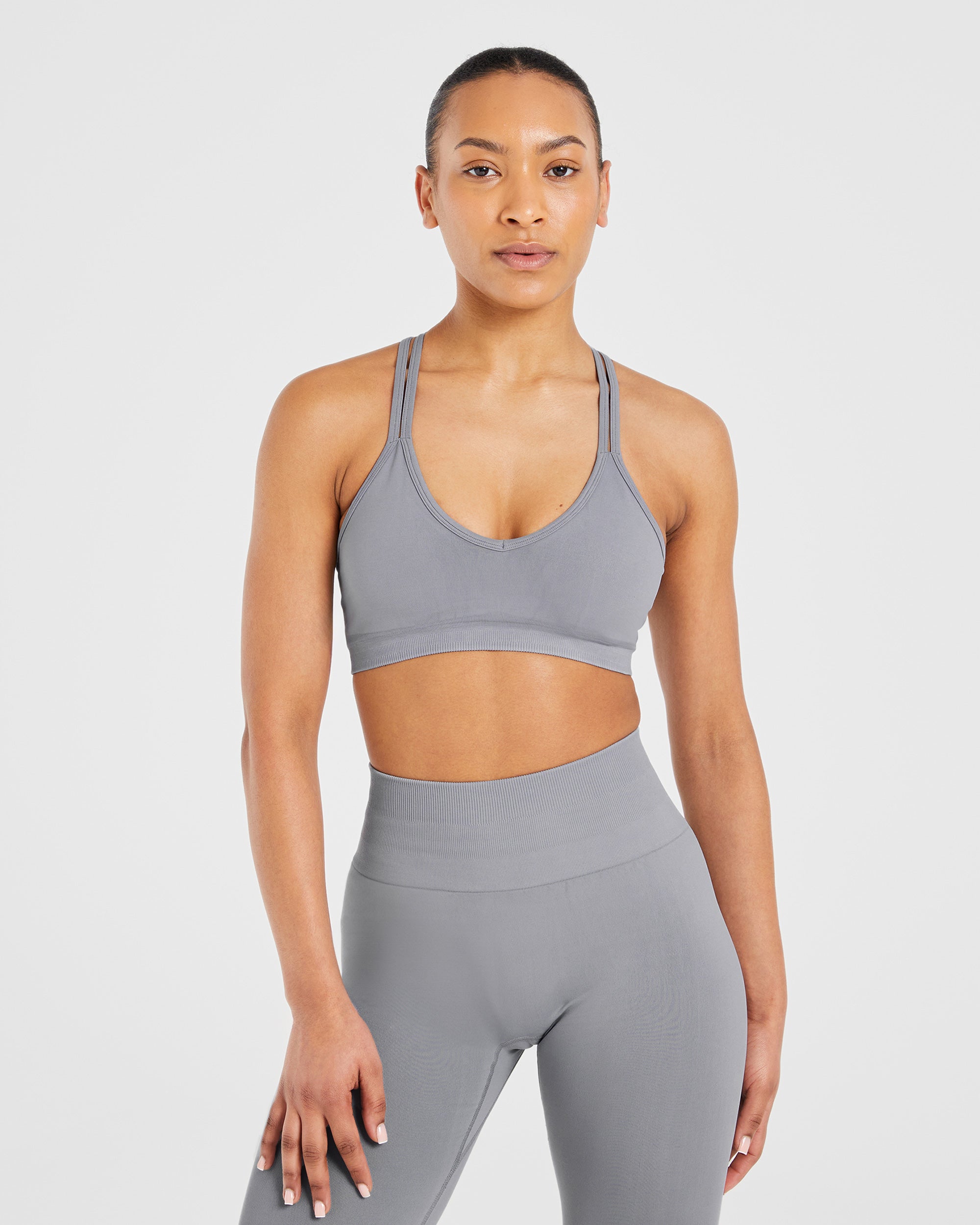 Sports Bra Senza Cuciture Power - Grigio