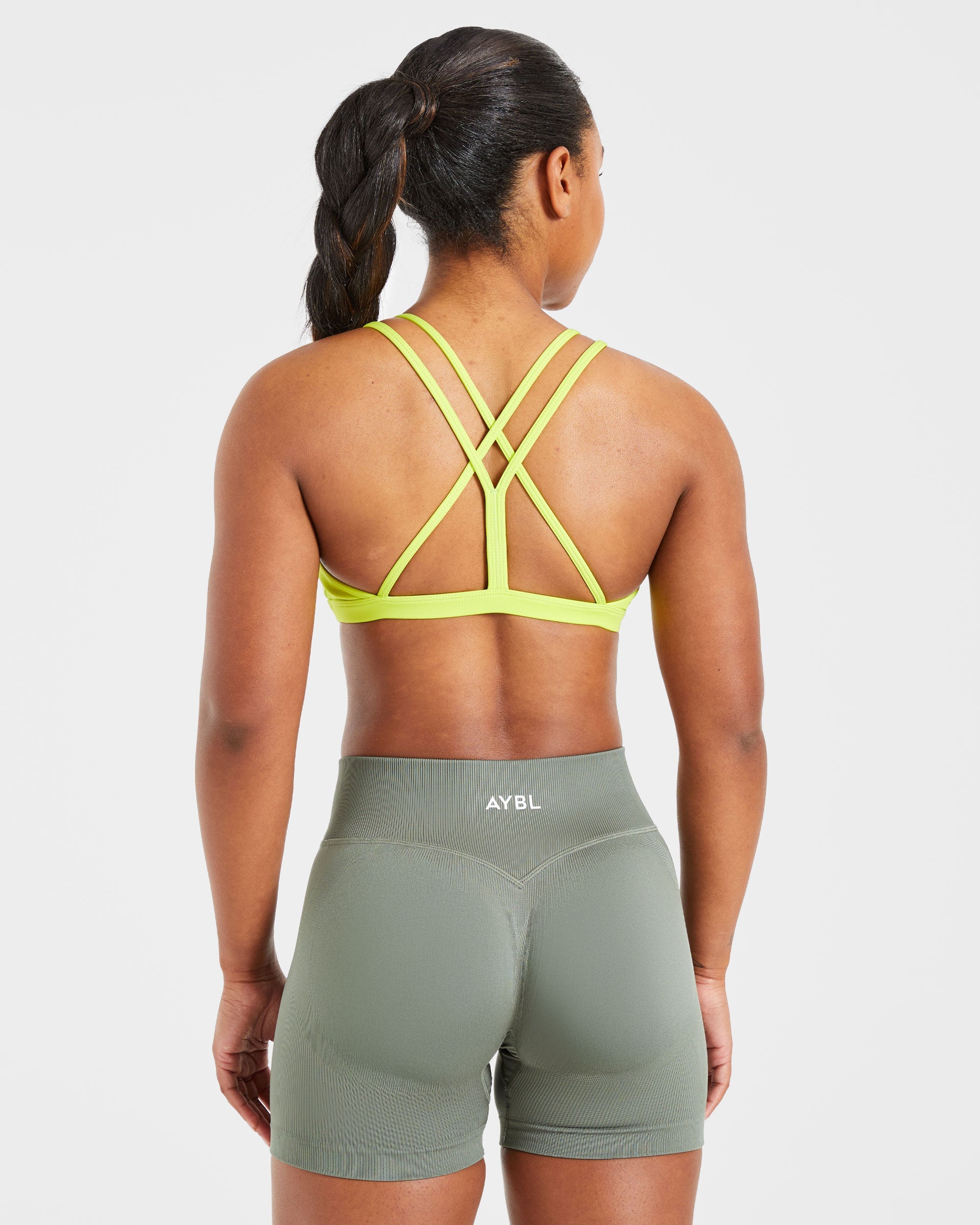 Sports Bra Essenziale a Spalline - Lime Punch