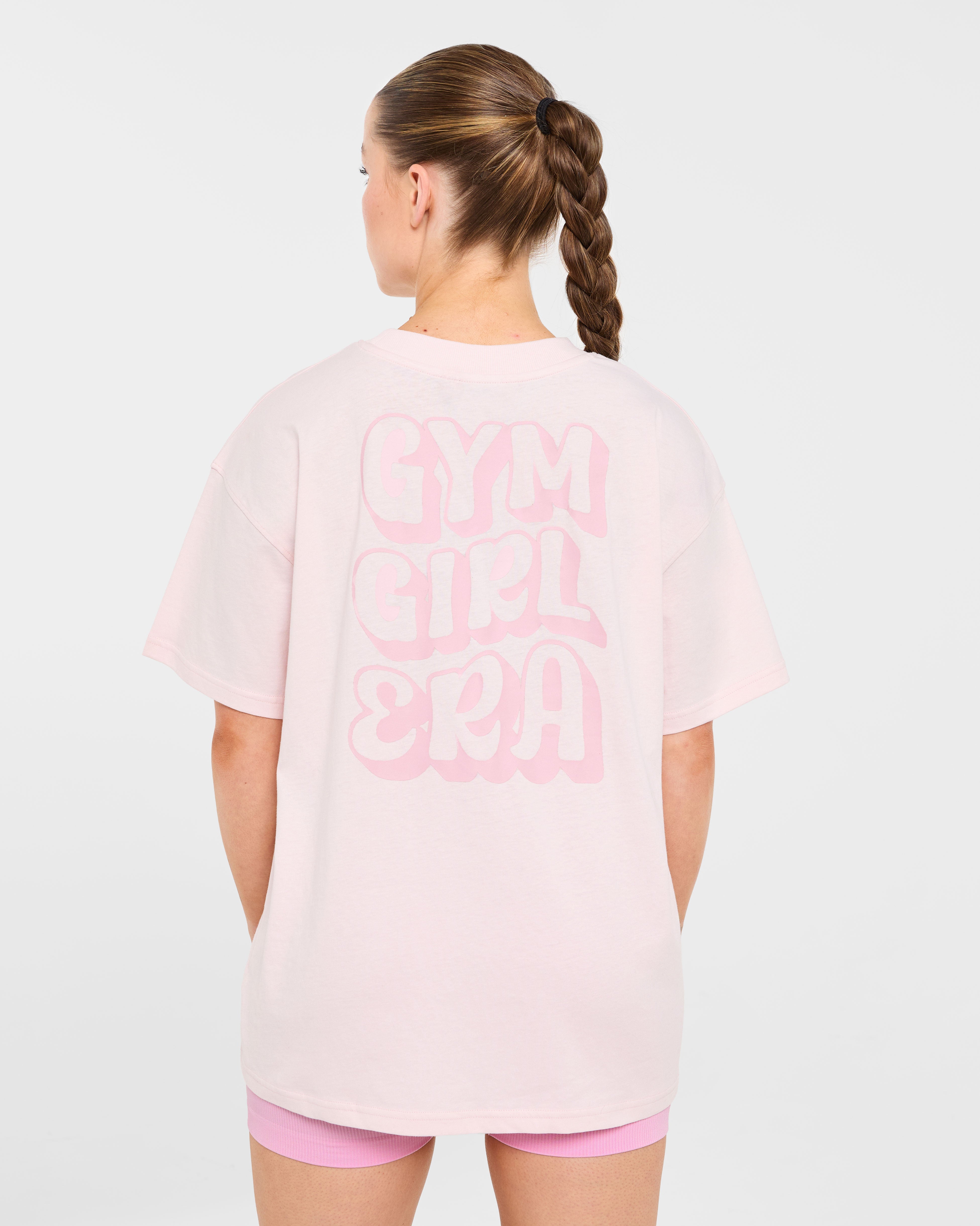 Gym Girl Era T-Shirt Oversized - Rosa