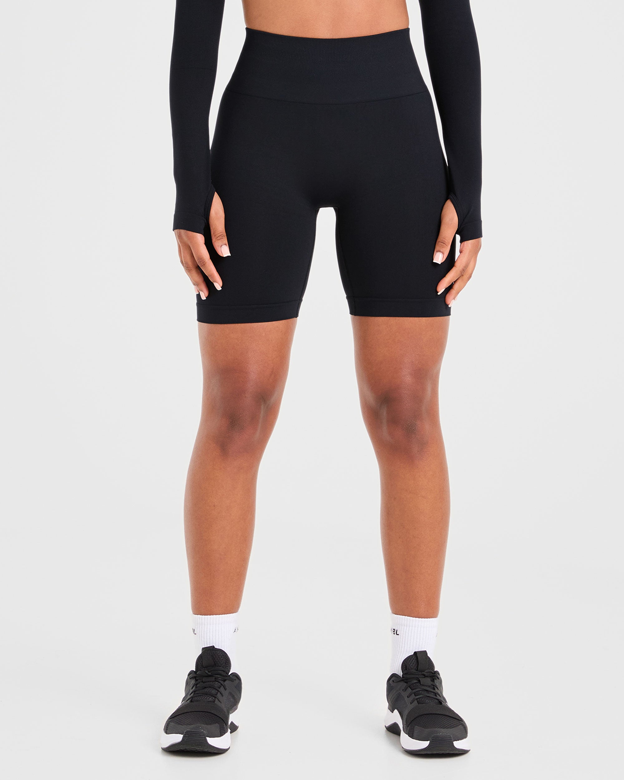 Camicie da Ciclismo Senza Cuciture Power - Nero
