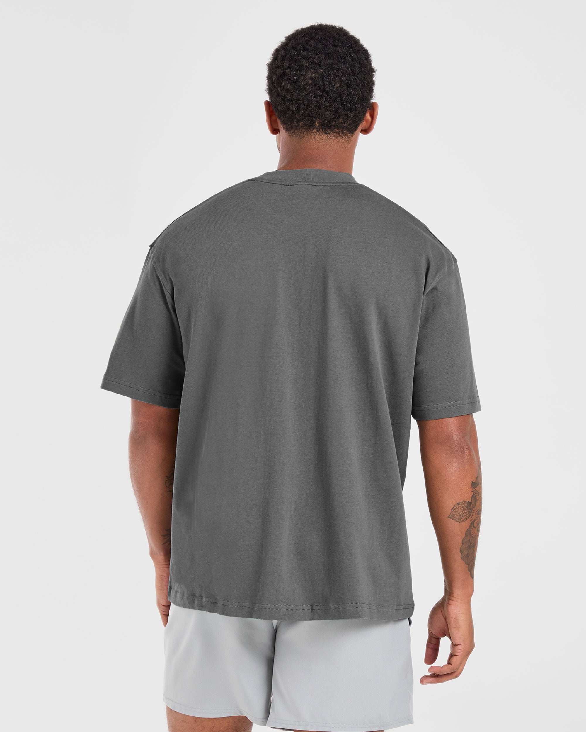 T-shirt Oversized Lift Club - Grigio