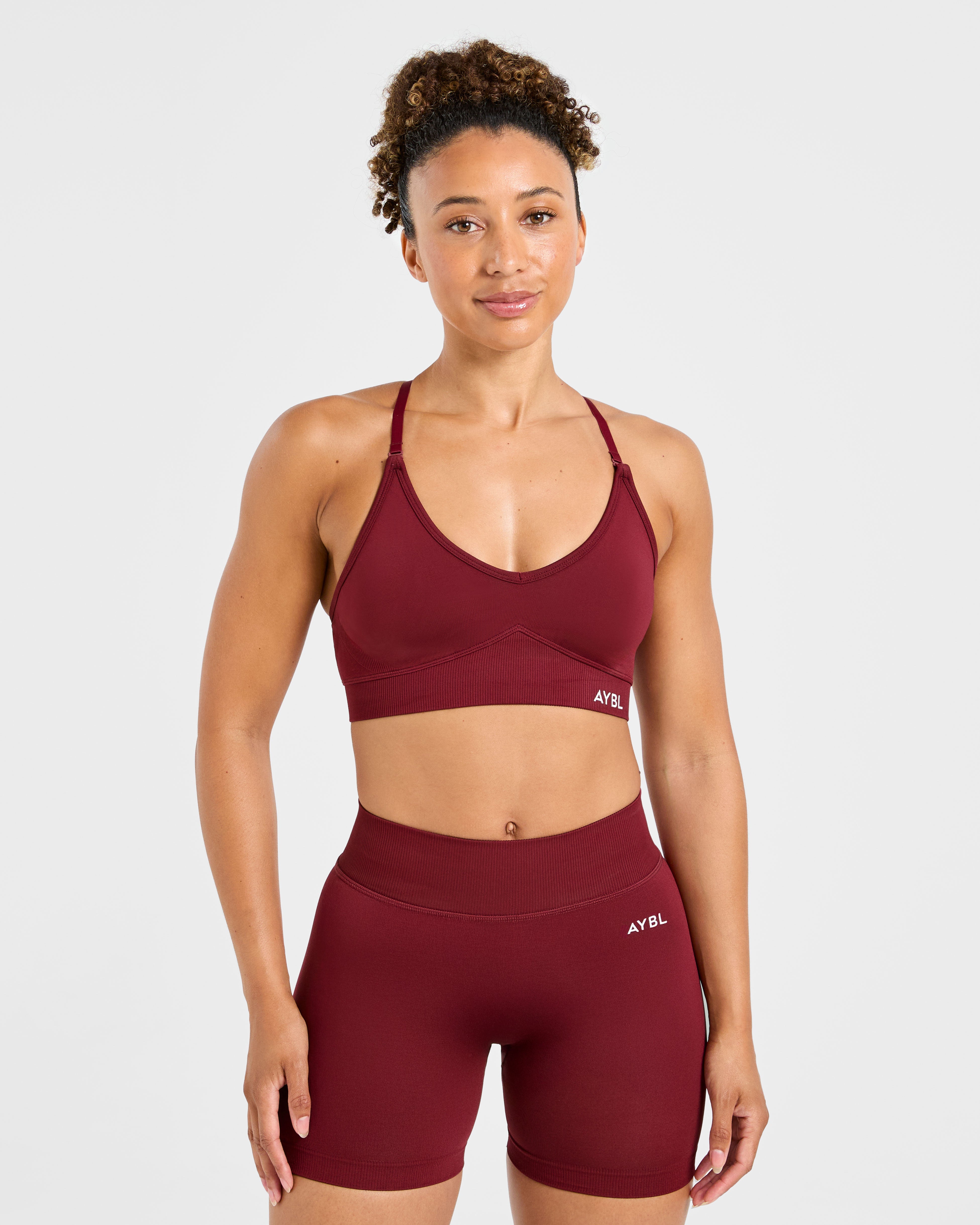 Adapt Sports Bra Senza Cuciture - Rosso Autunnale