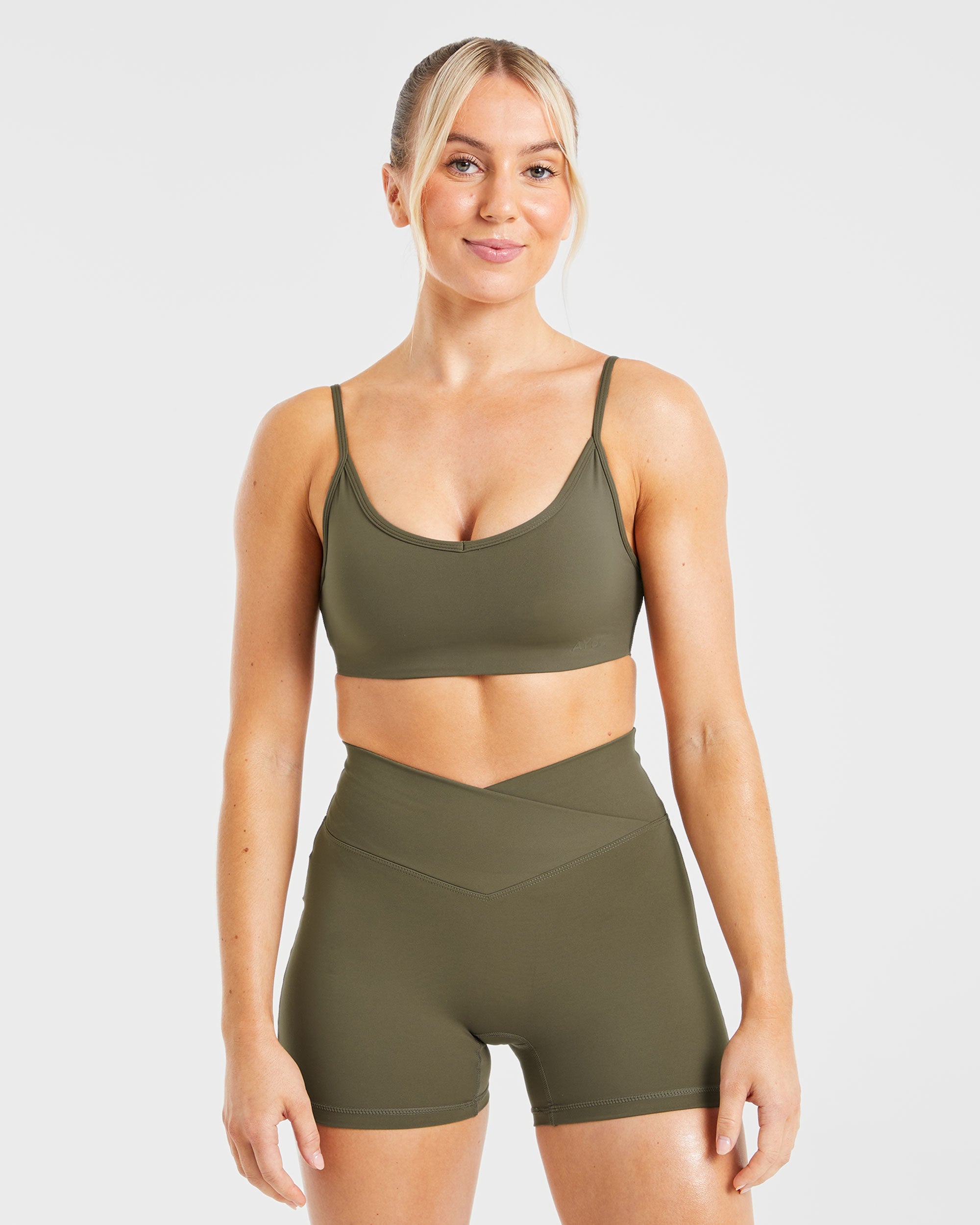 Sports Bra Sculpt Wrap - Khaki Scuro