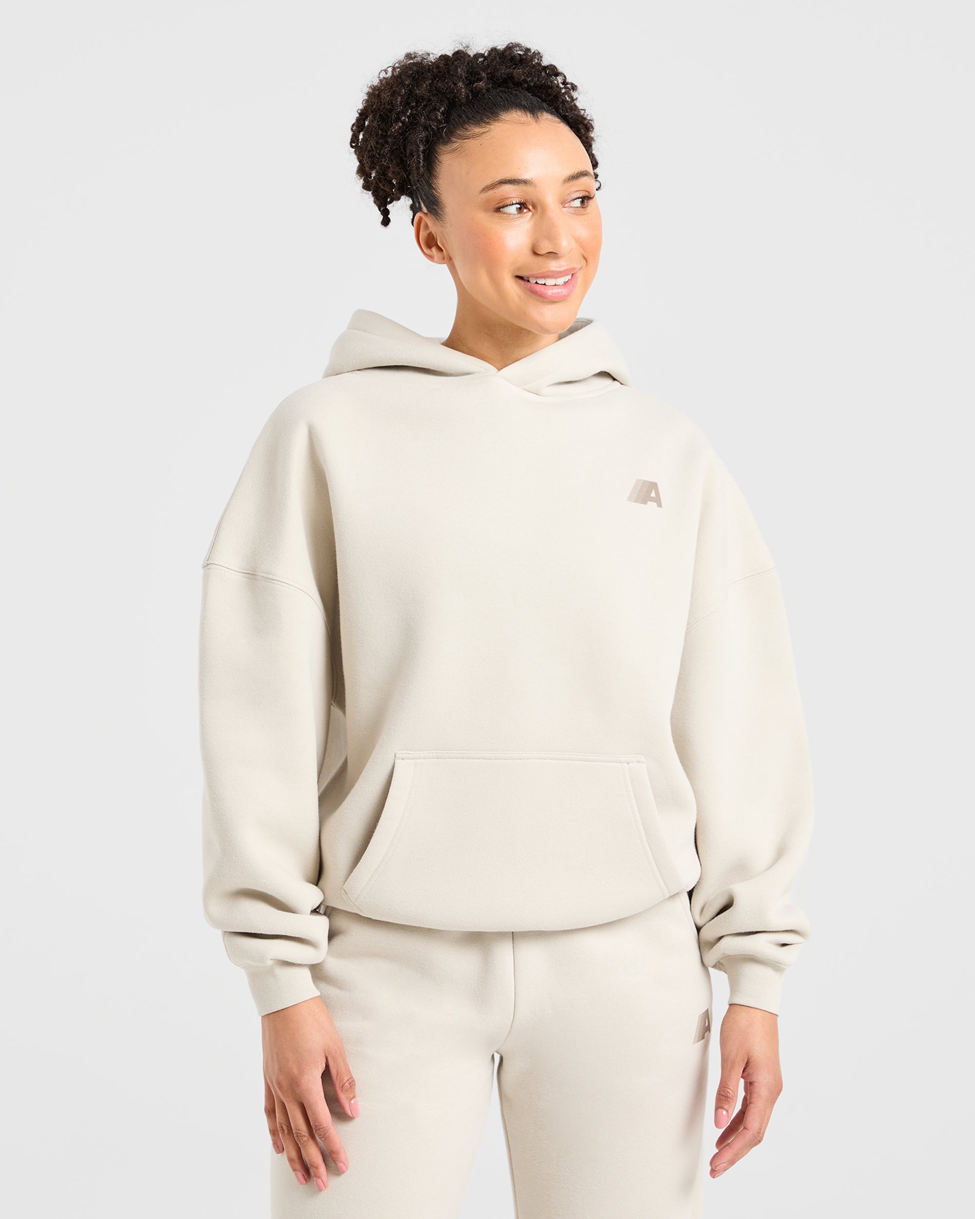 Retro Athletics Felpa Oversized - Sabbia
