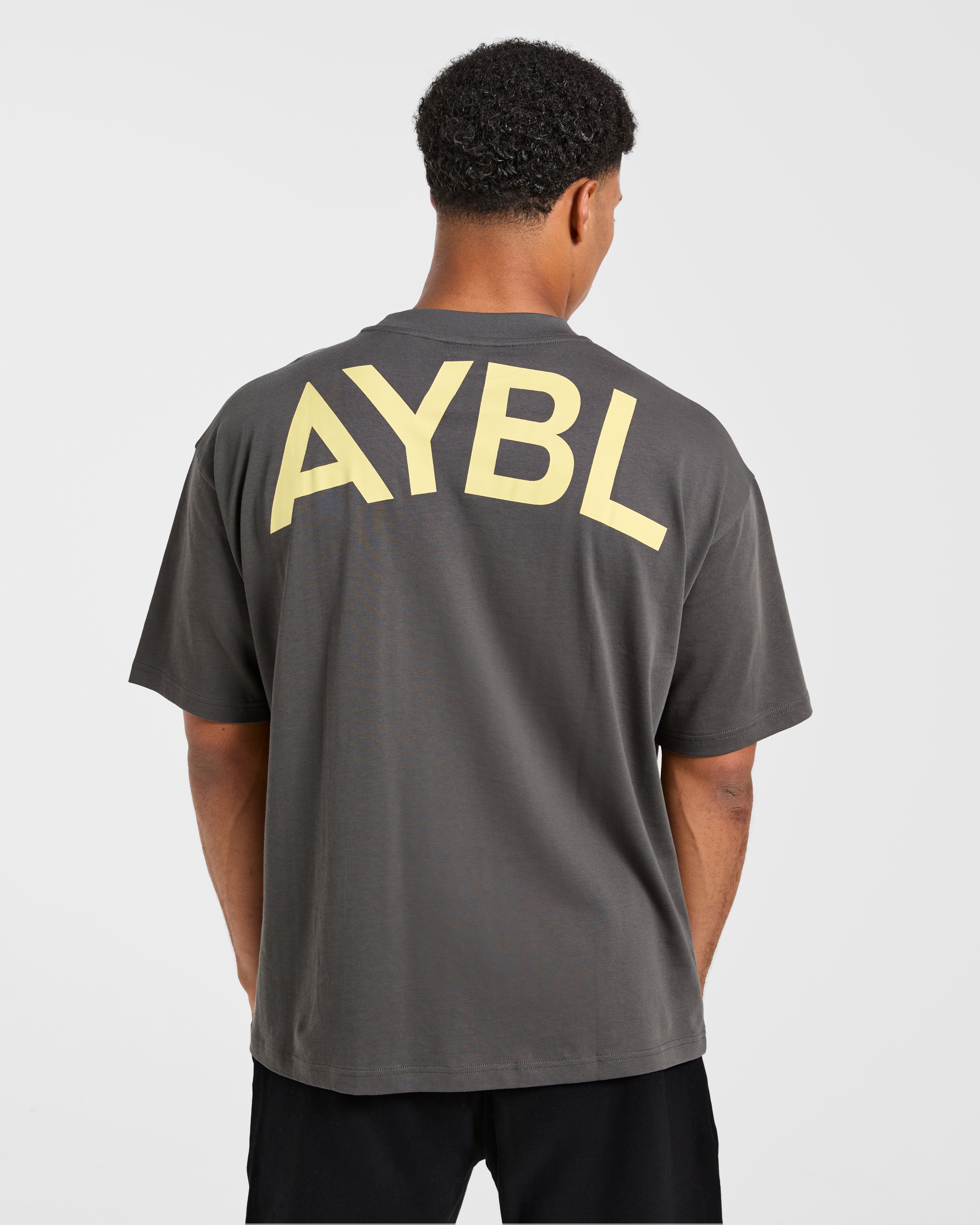T-shirt Oversized Essenziale - Grigio/Butter