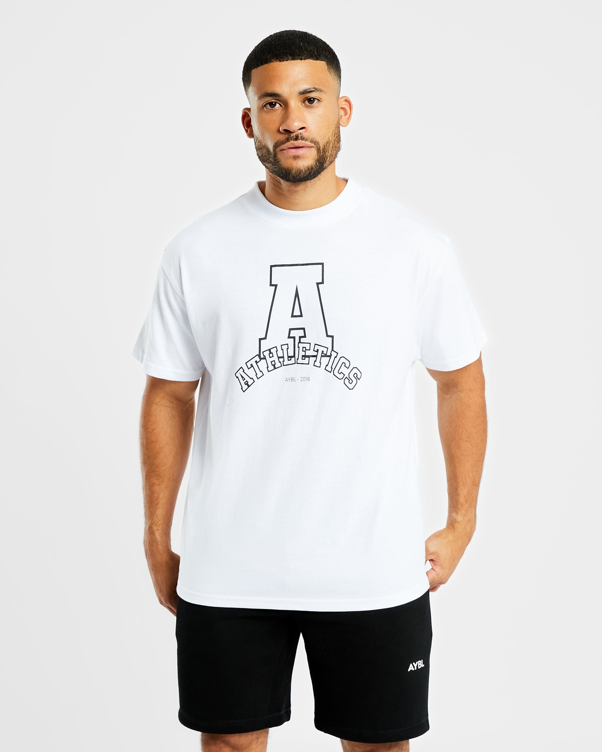 T-shirt Oversized Varsity Athletics - Bianco