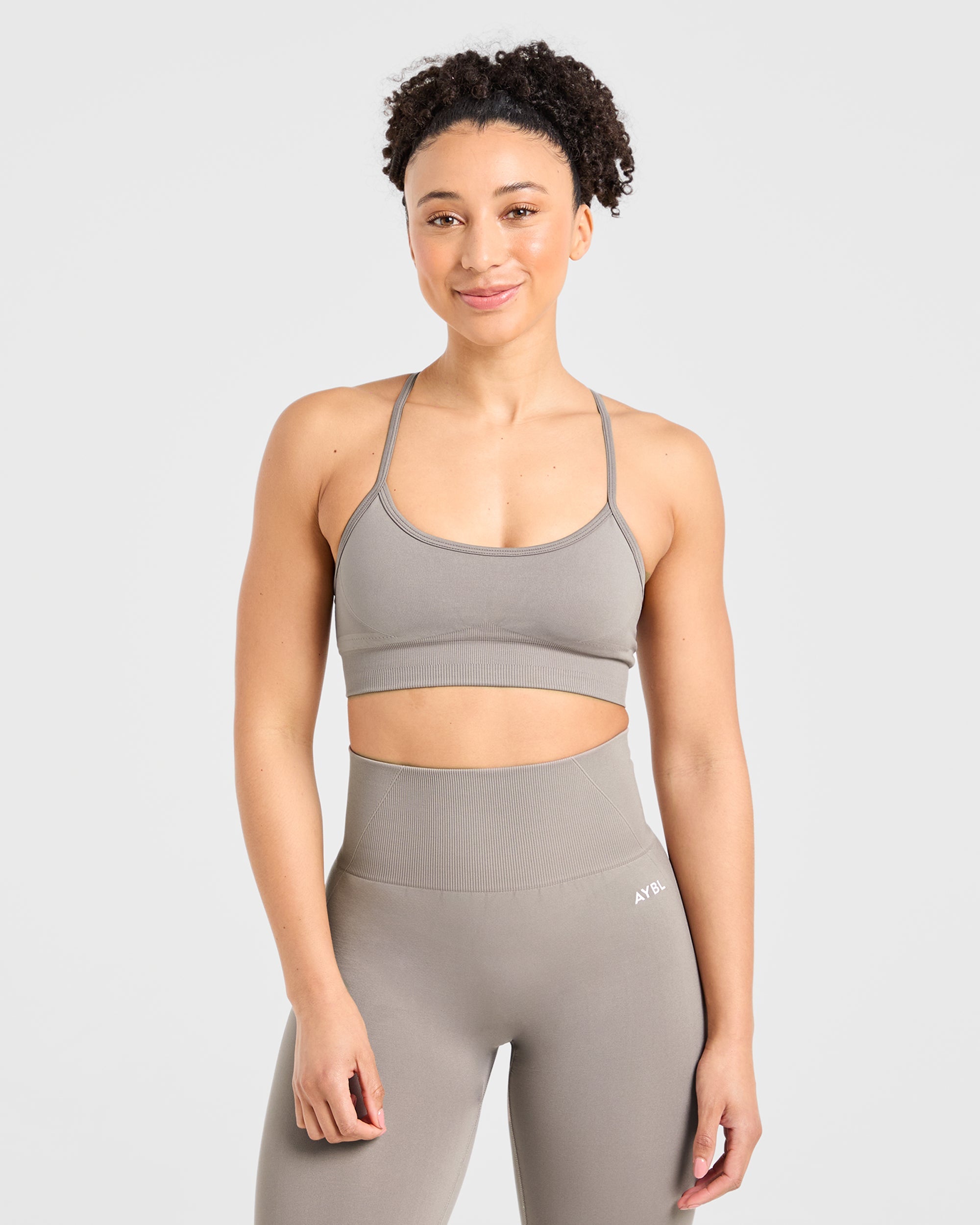 Empower Sports Bra Senza Cuciture - Taupe