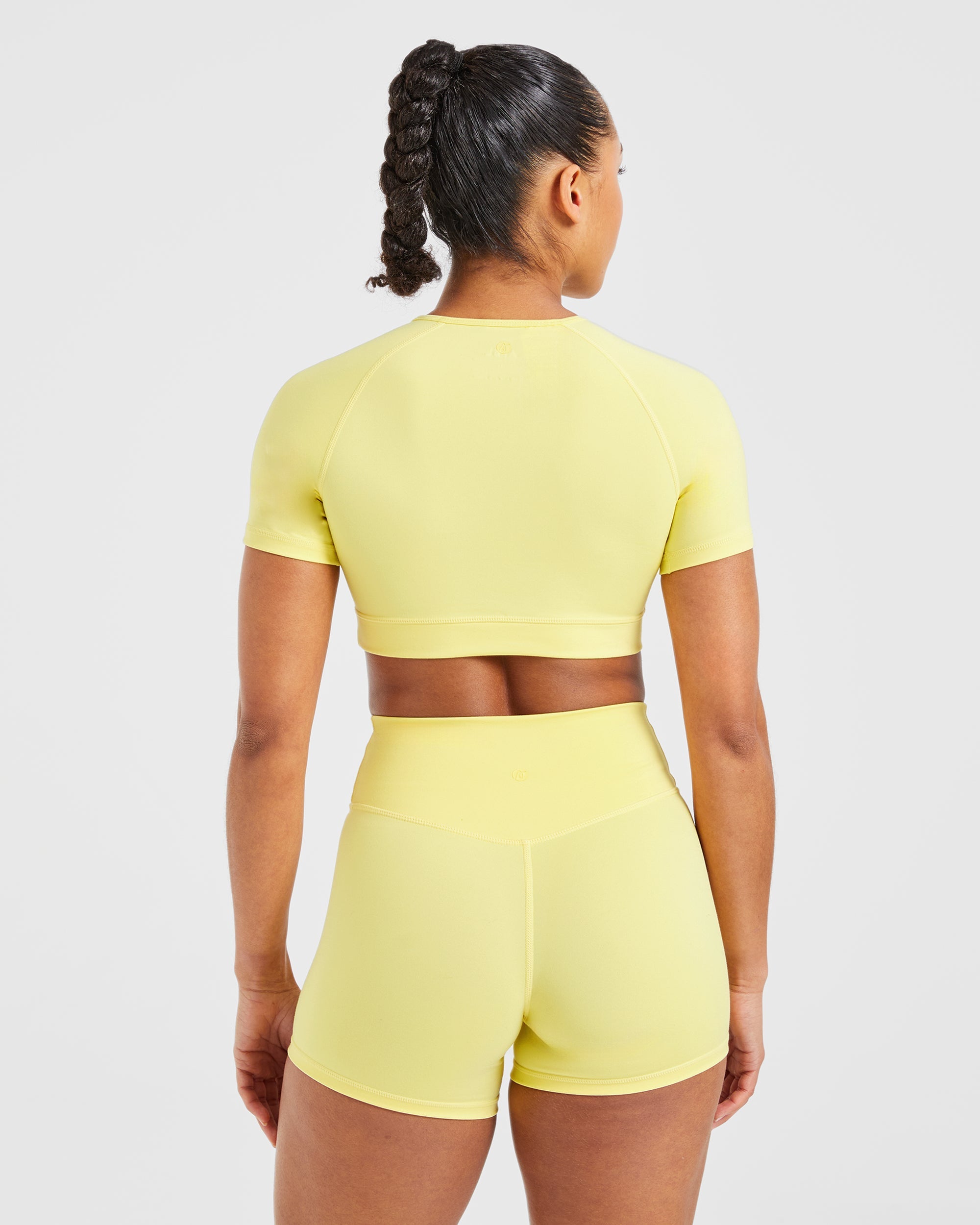 Crop Top Fondamentale - Limone Pastello