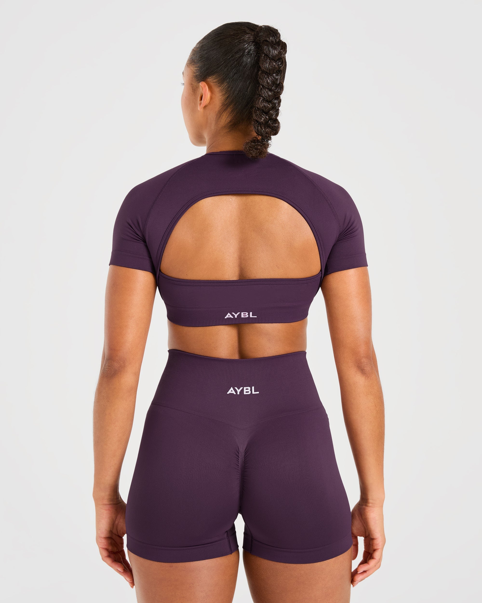 Crop Top Senza Cuciture Power - Vino Grapes