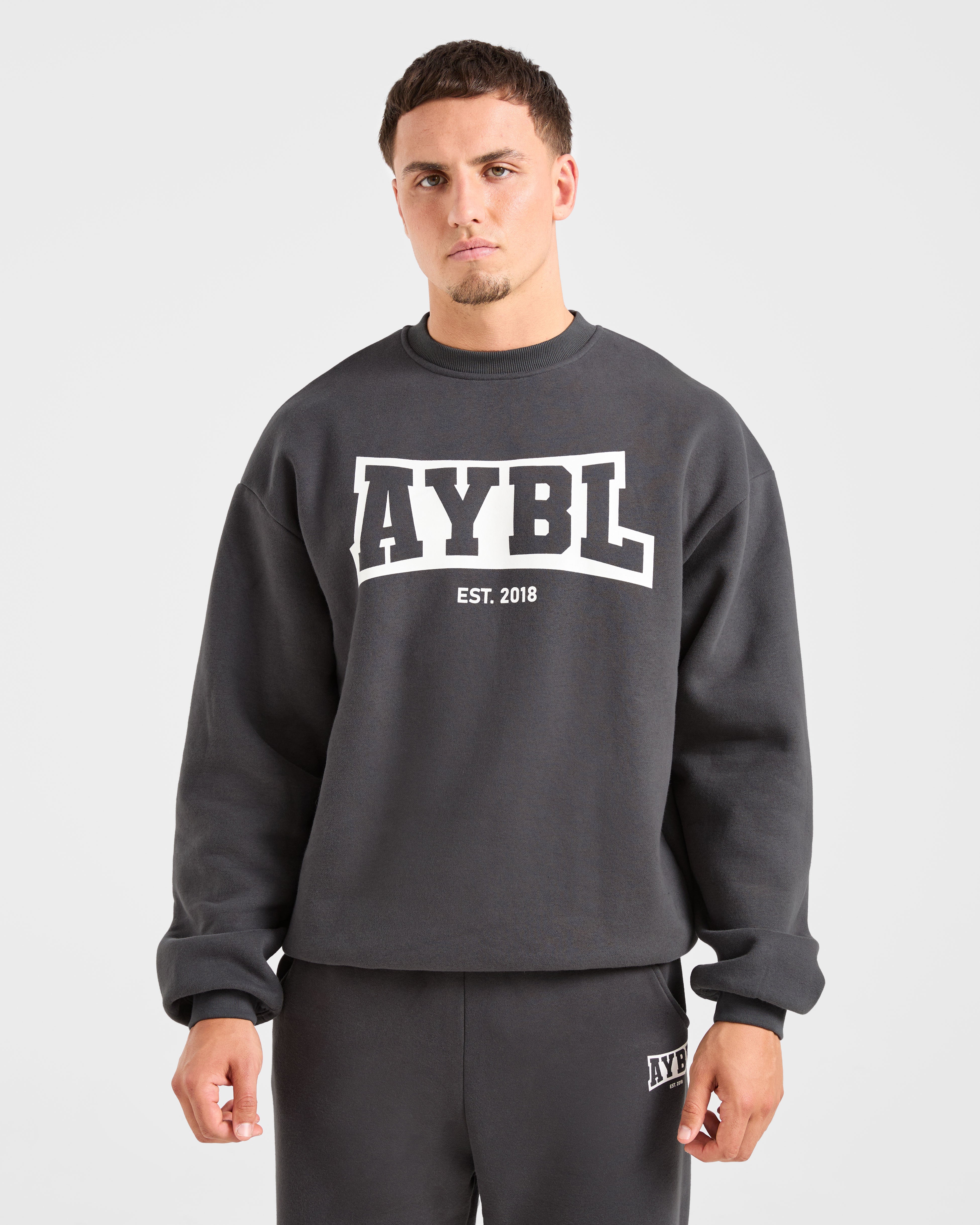 Pullover Academy Oversized - Grigio