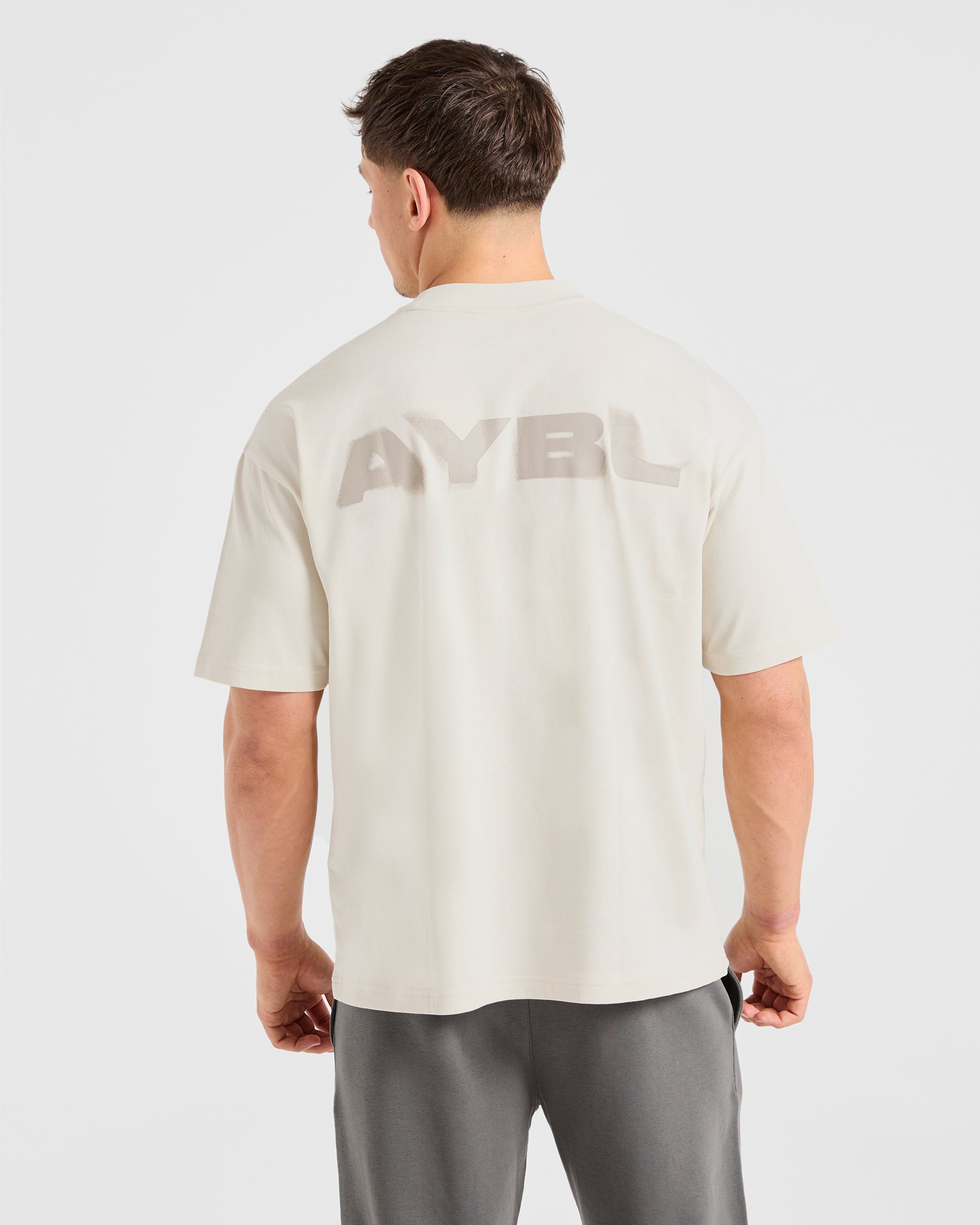 T-Shirt Oversized Blur - Bianco Avorio