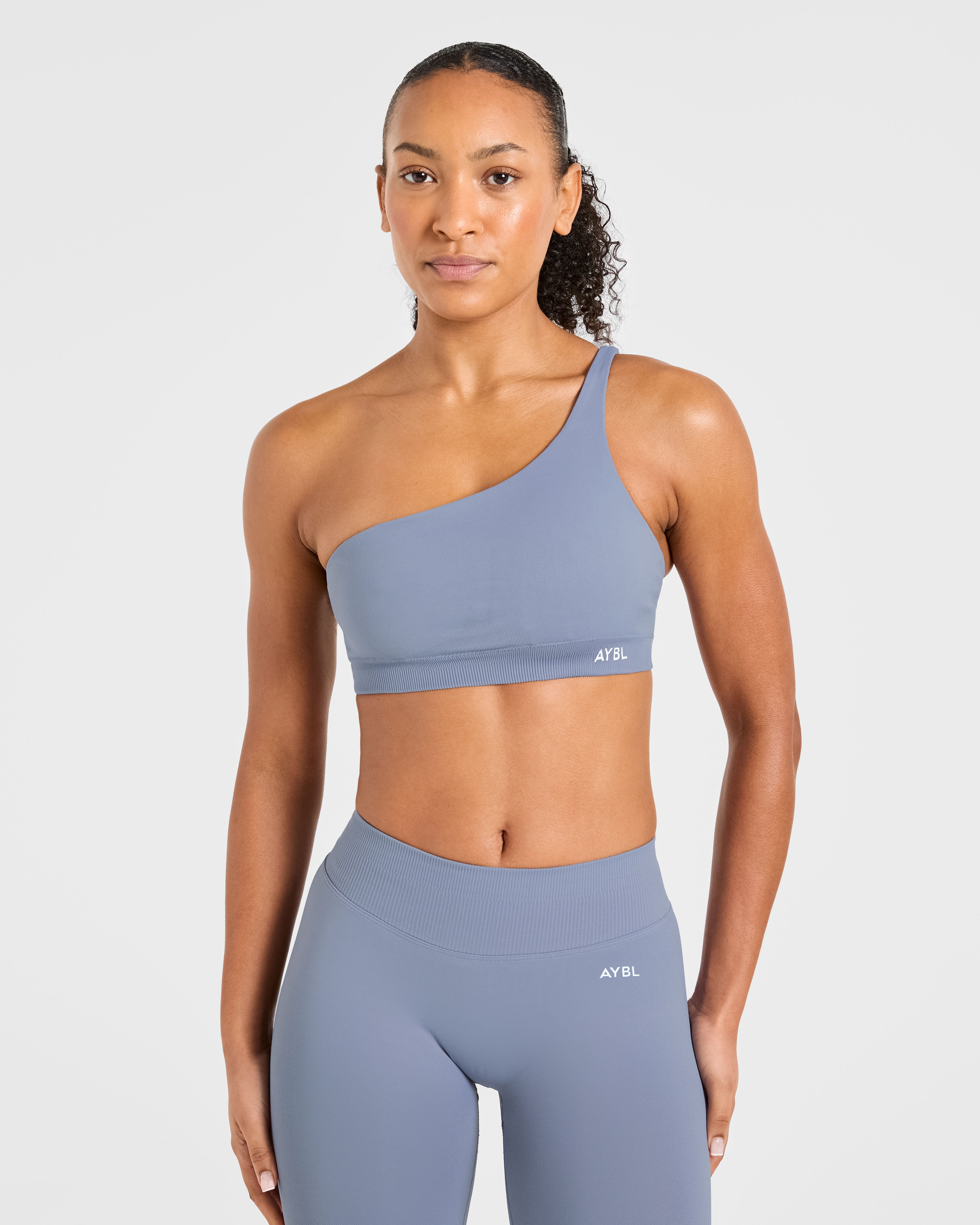 Enhance Sports Bra Senza Sostegno a Una Spalla - Blu Slate