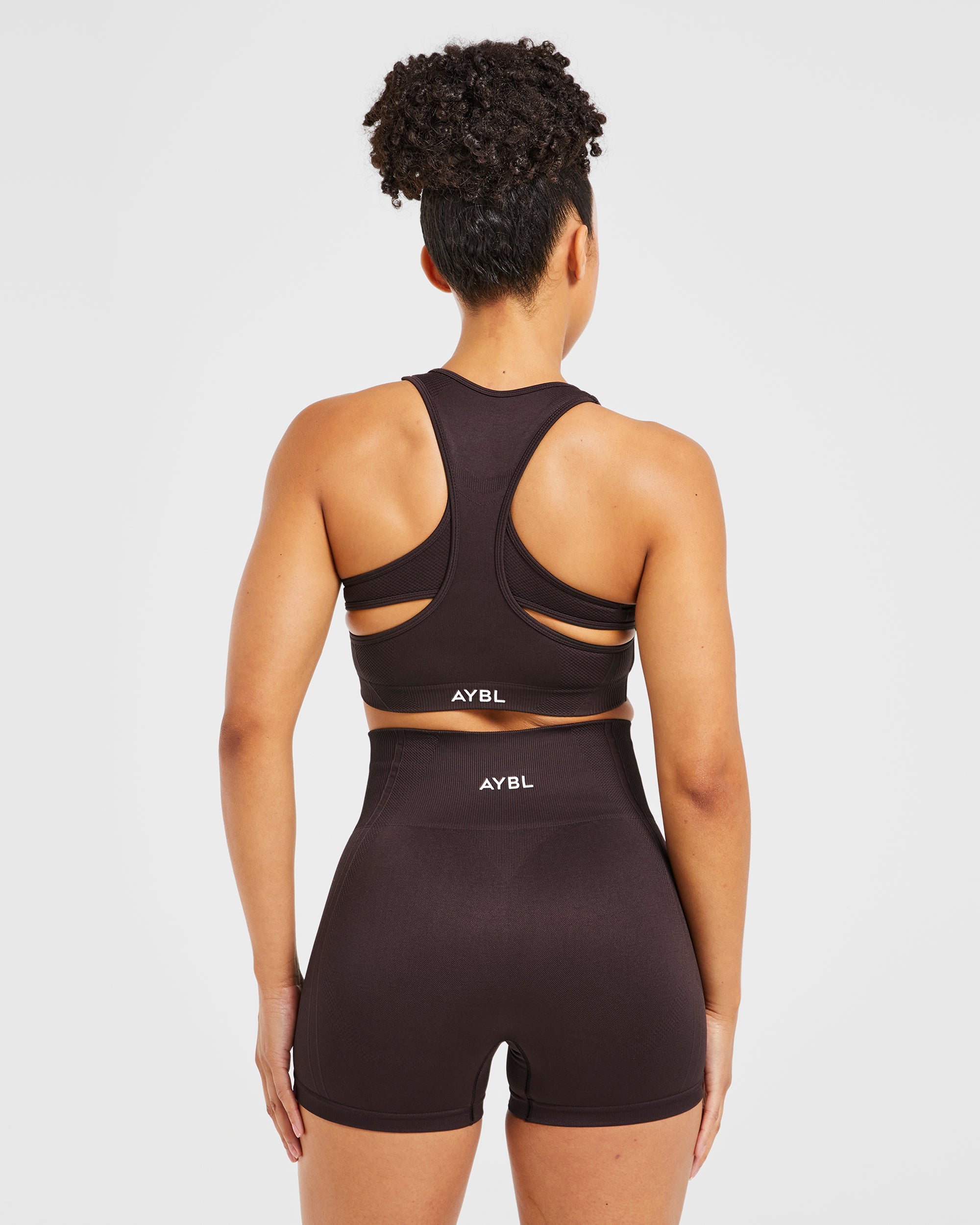 Balance V3 Sports Bra Senza Cuciture - Marrone Scuro