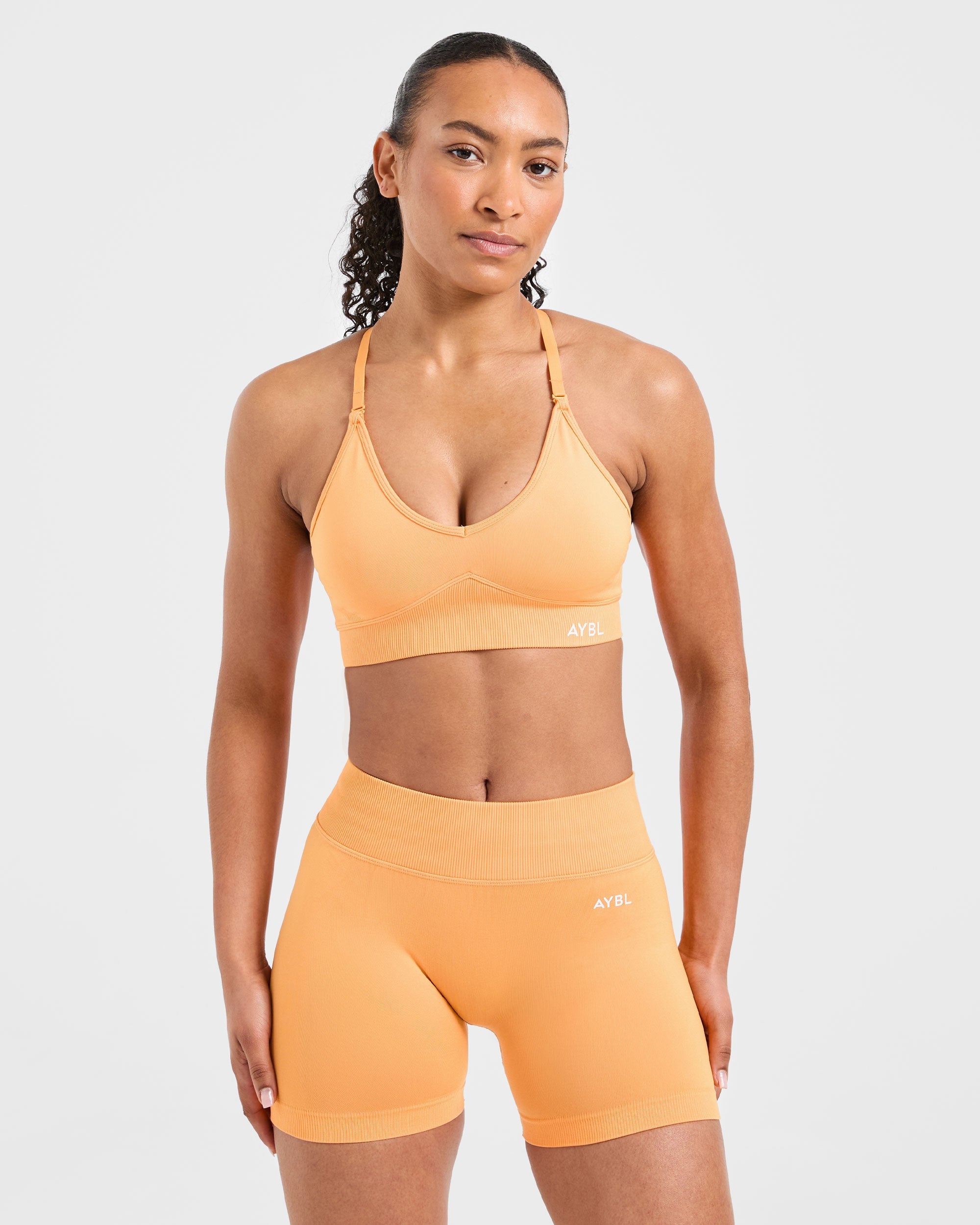 Adapt Sports Bra Senza Cuciture - Arancione Vivace