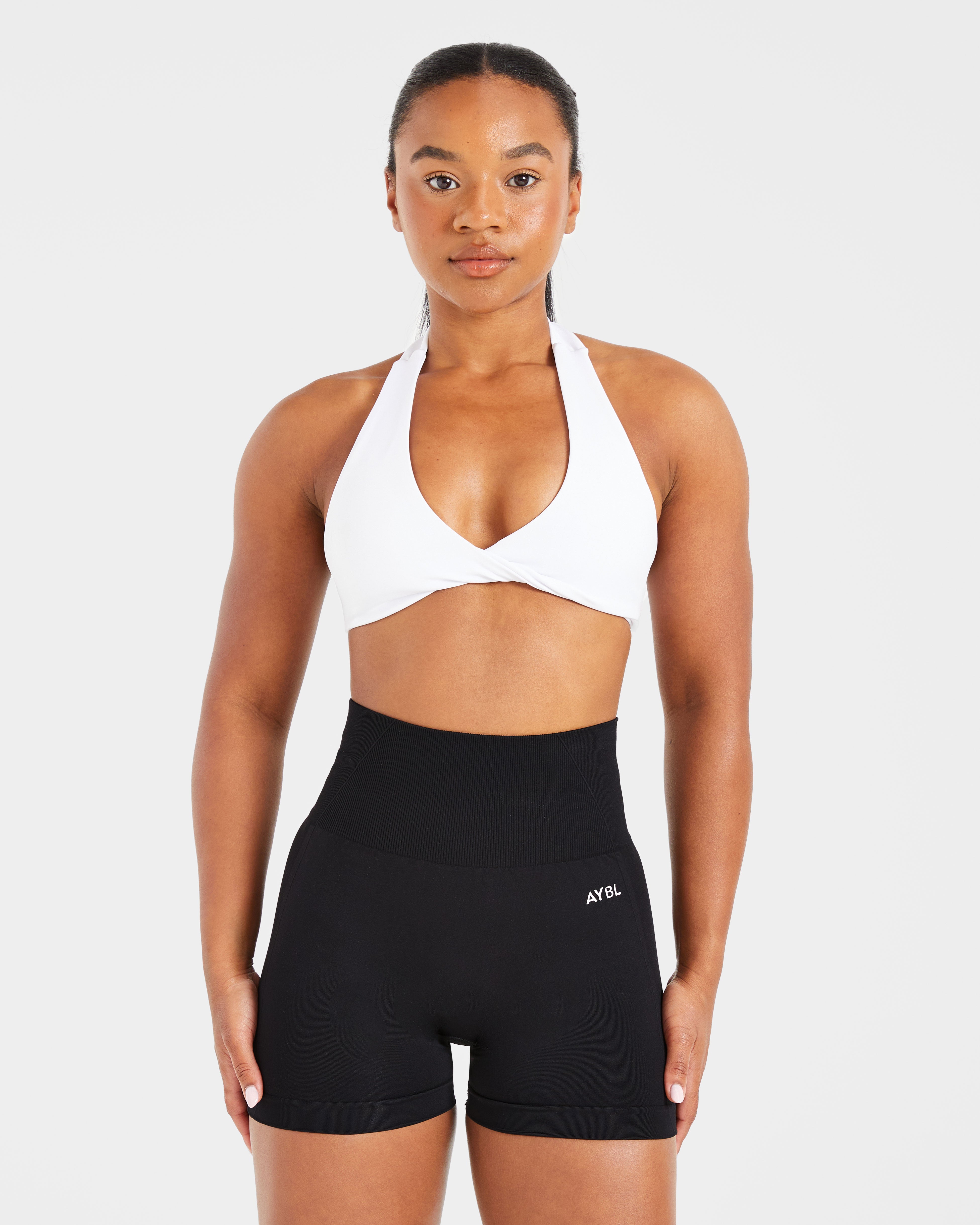 Sports Bra Essenziale a Spalline - Bianco