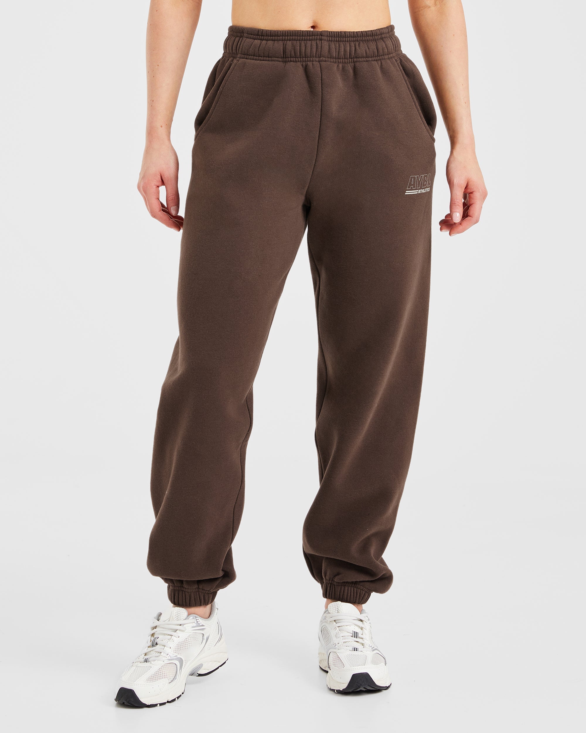 Pantaloni Jogger Oversized per Atletica - Marrone/Sabbia