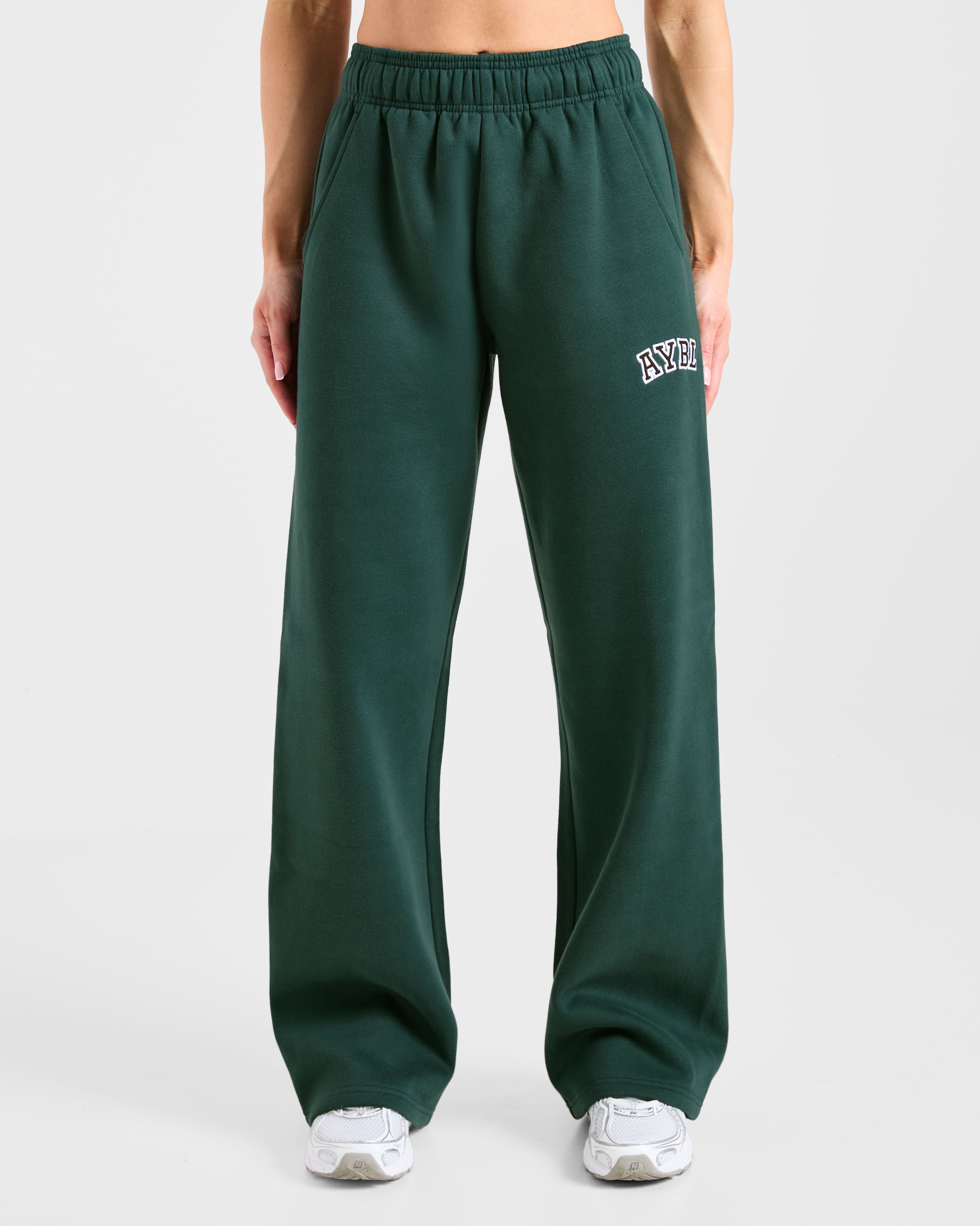 Pantaloni Jogger Larghi Varsity 2.0 - Foresta Profonda