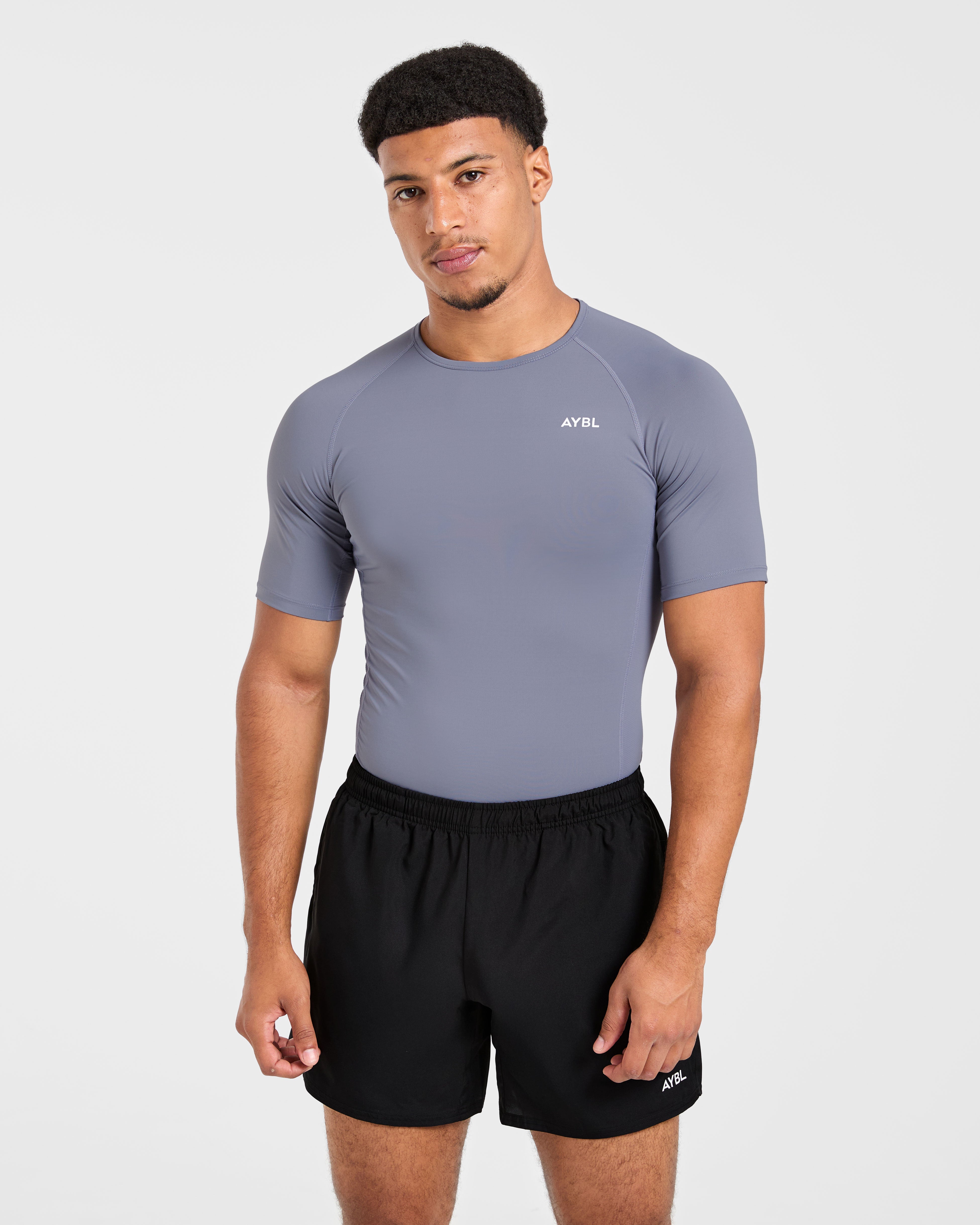 T-shirt Compression - Grigio Slate