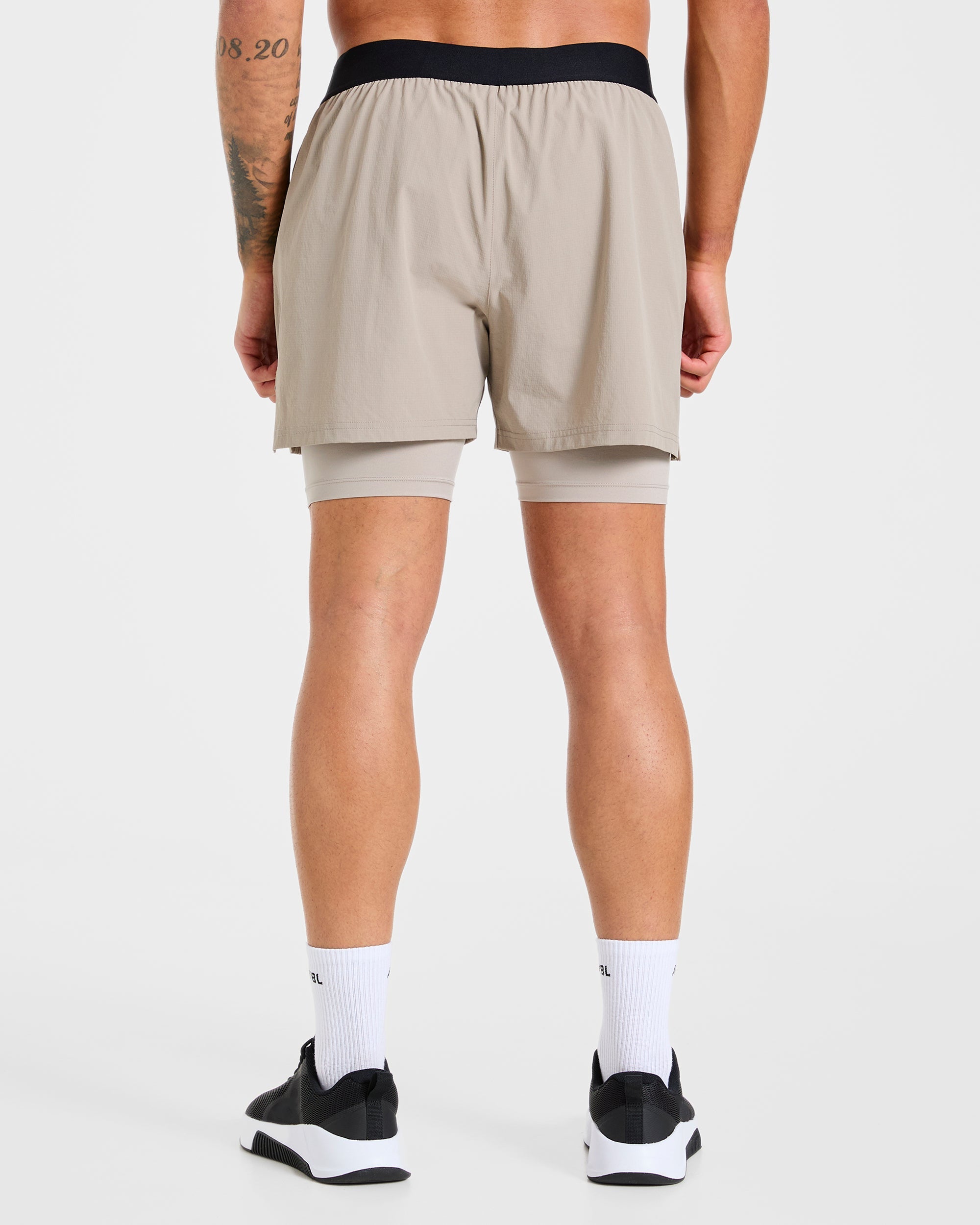 Shorts 2 in 1 Signature - Pietra