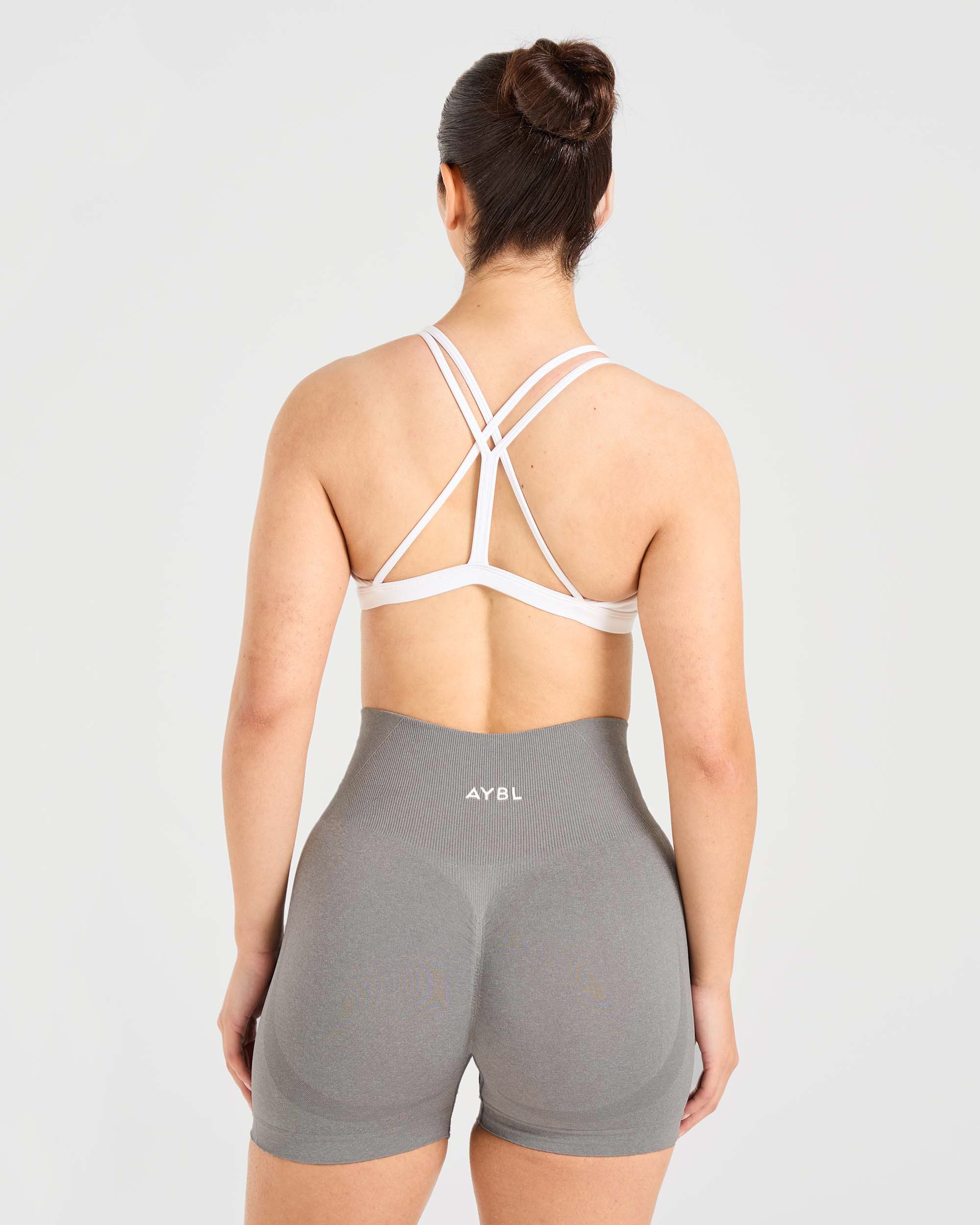 Sports Bra Essenziale con Cinghie - Bianco