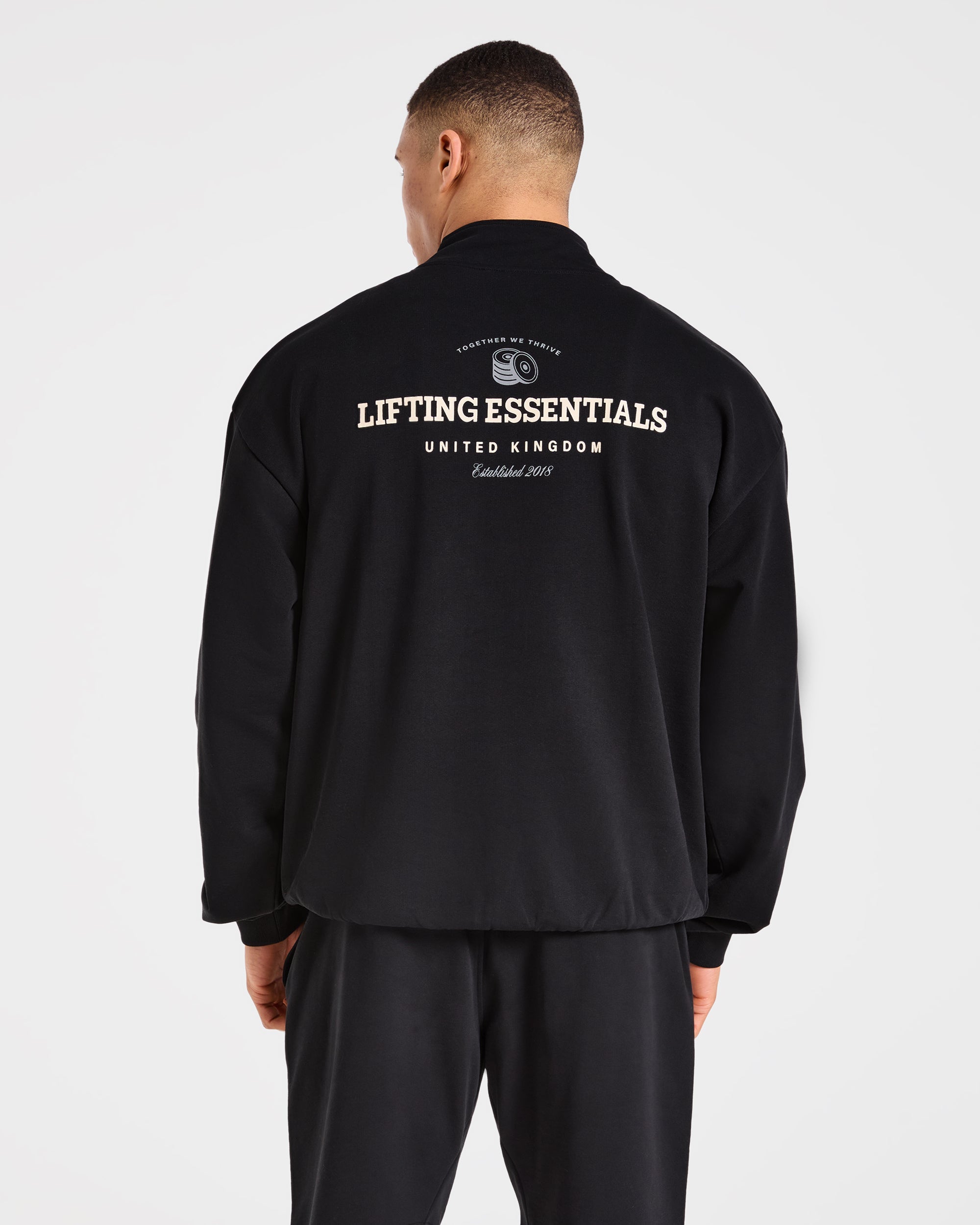 Apex Lifting Essentials Pullover con zip a 1/4 - Nero/Cream