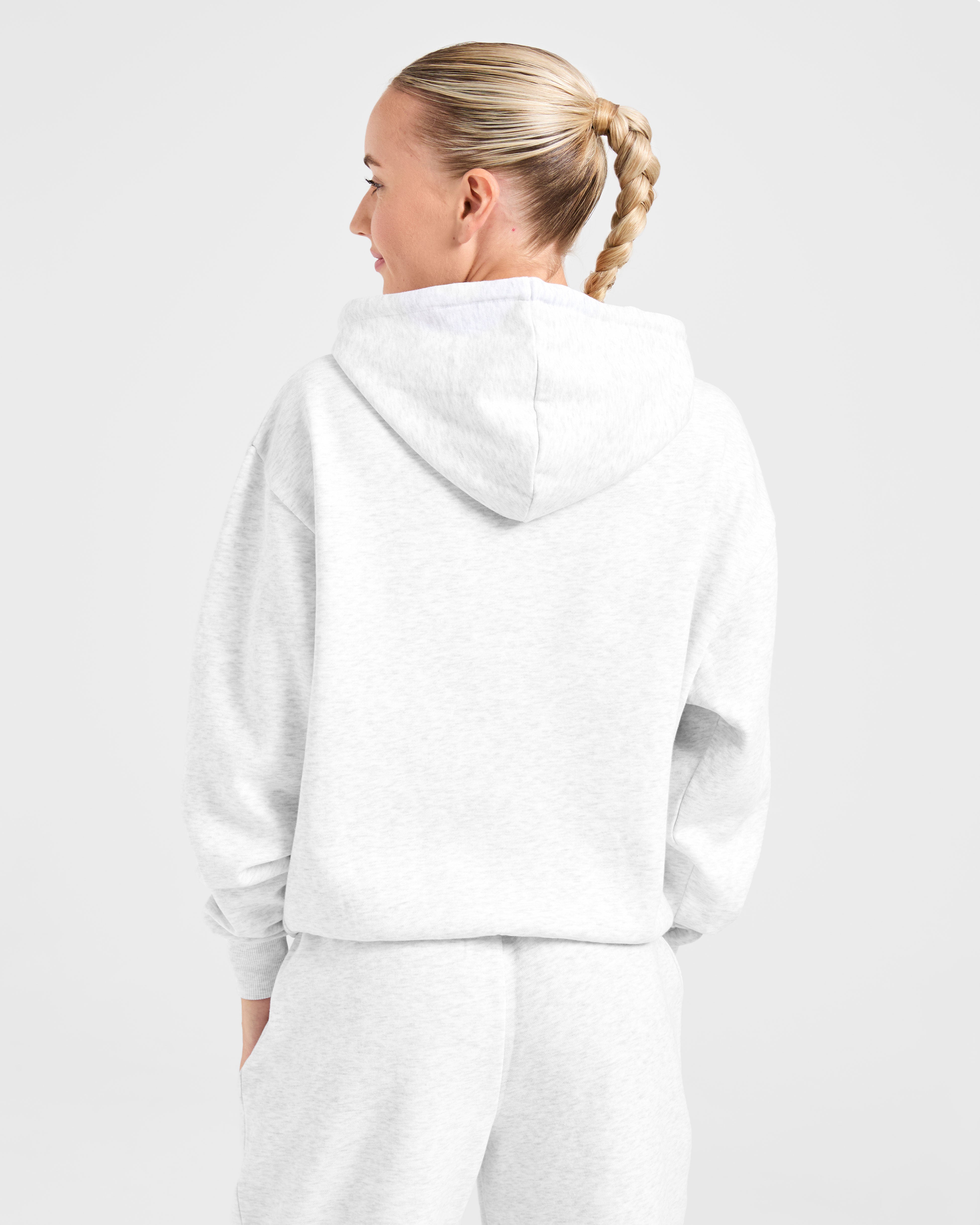 Felpe Oversized con Cerniera Stile Vita - Grigio Sfumato