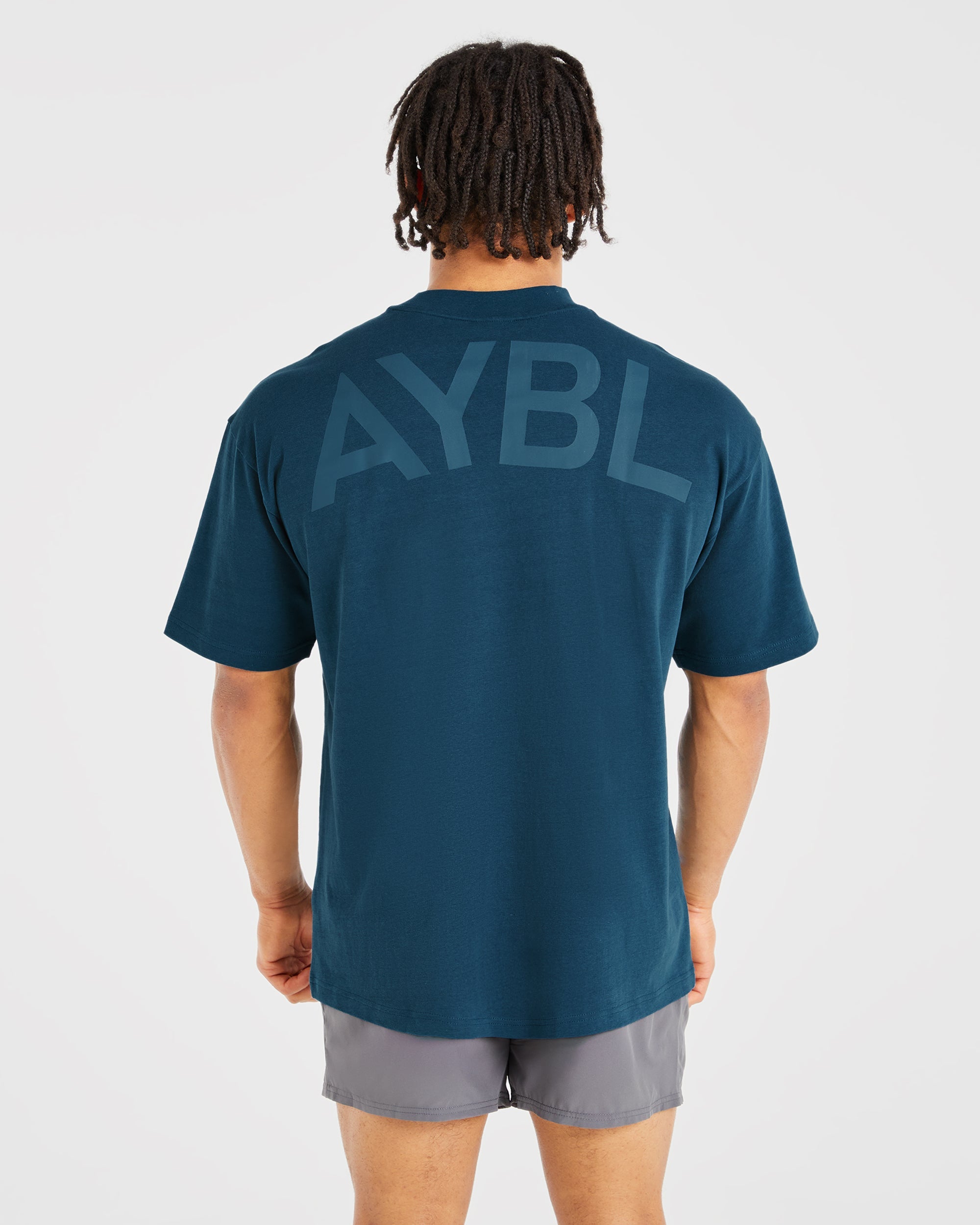 T-shirt Oversized Essenziale - Blu Marino